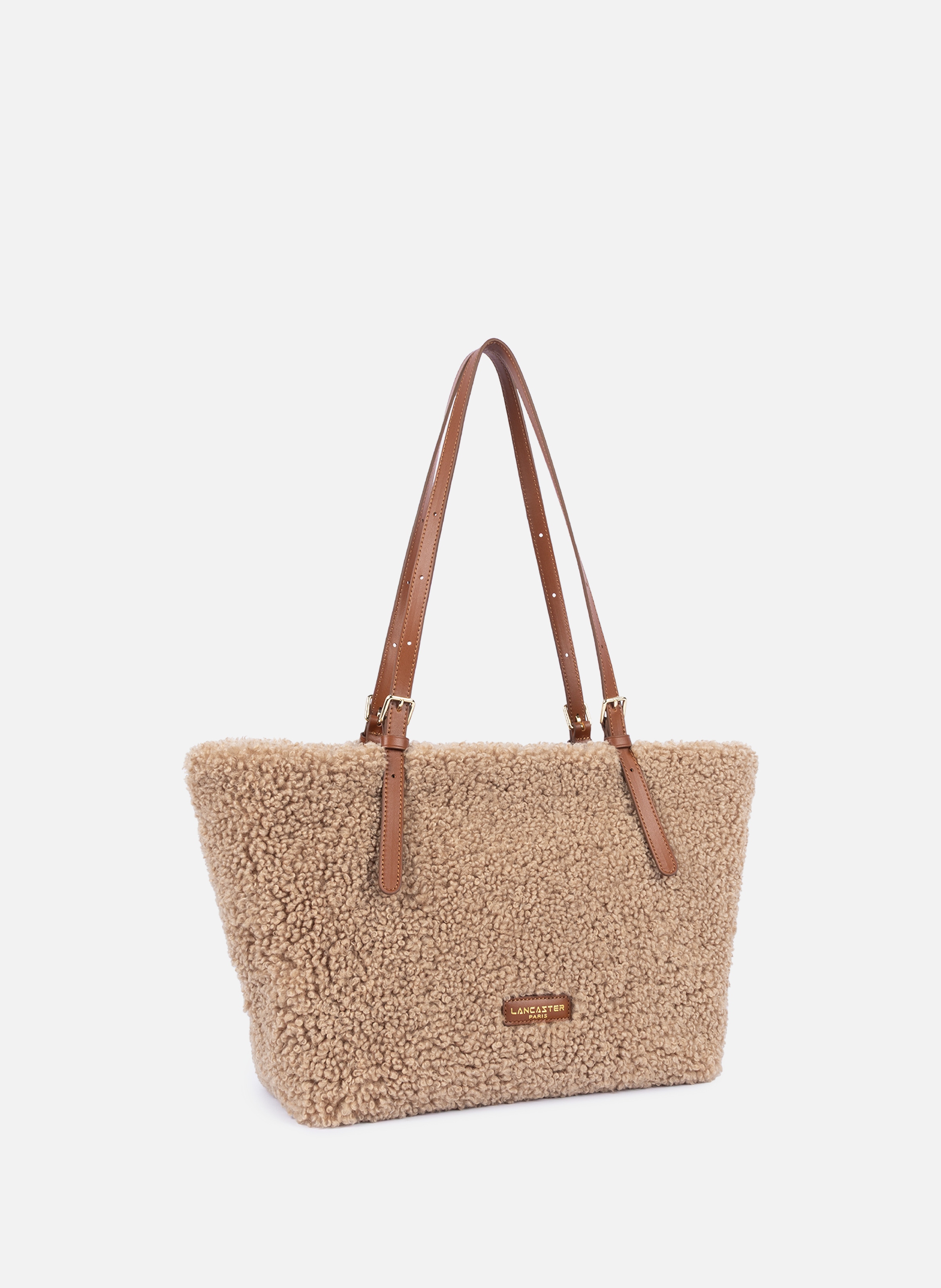 Schoudertas - faux fur LANCASTER Bruin