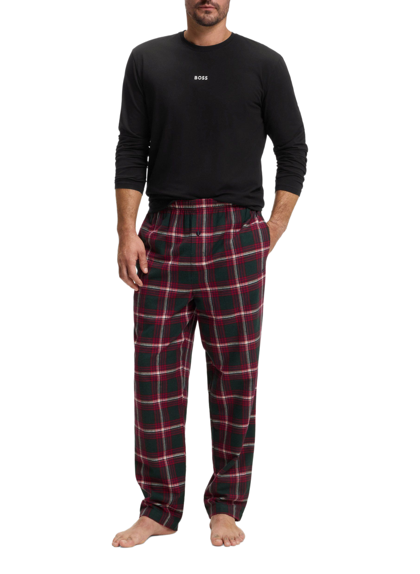 Ensemble de pyjama long BOSS Rouge