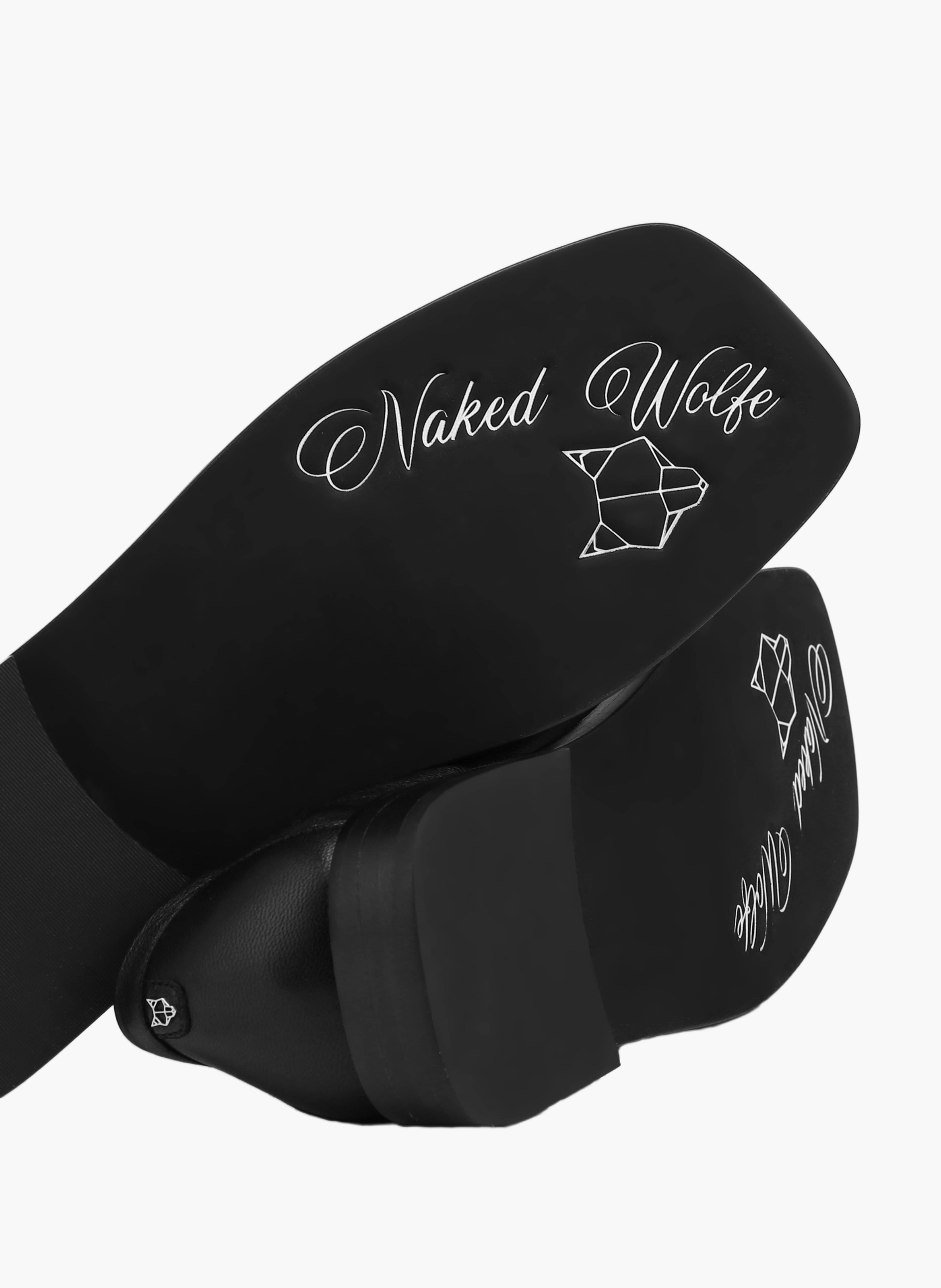 Voltage loafers van leer NAKED WOLFE Zwart
