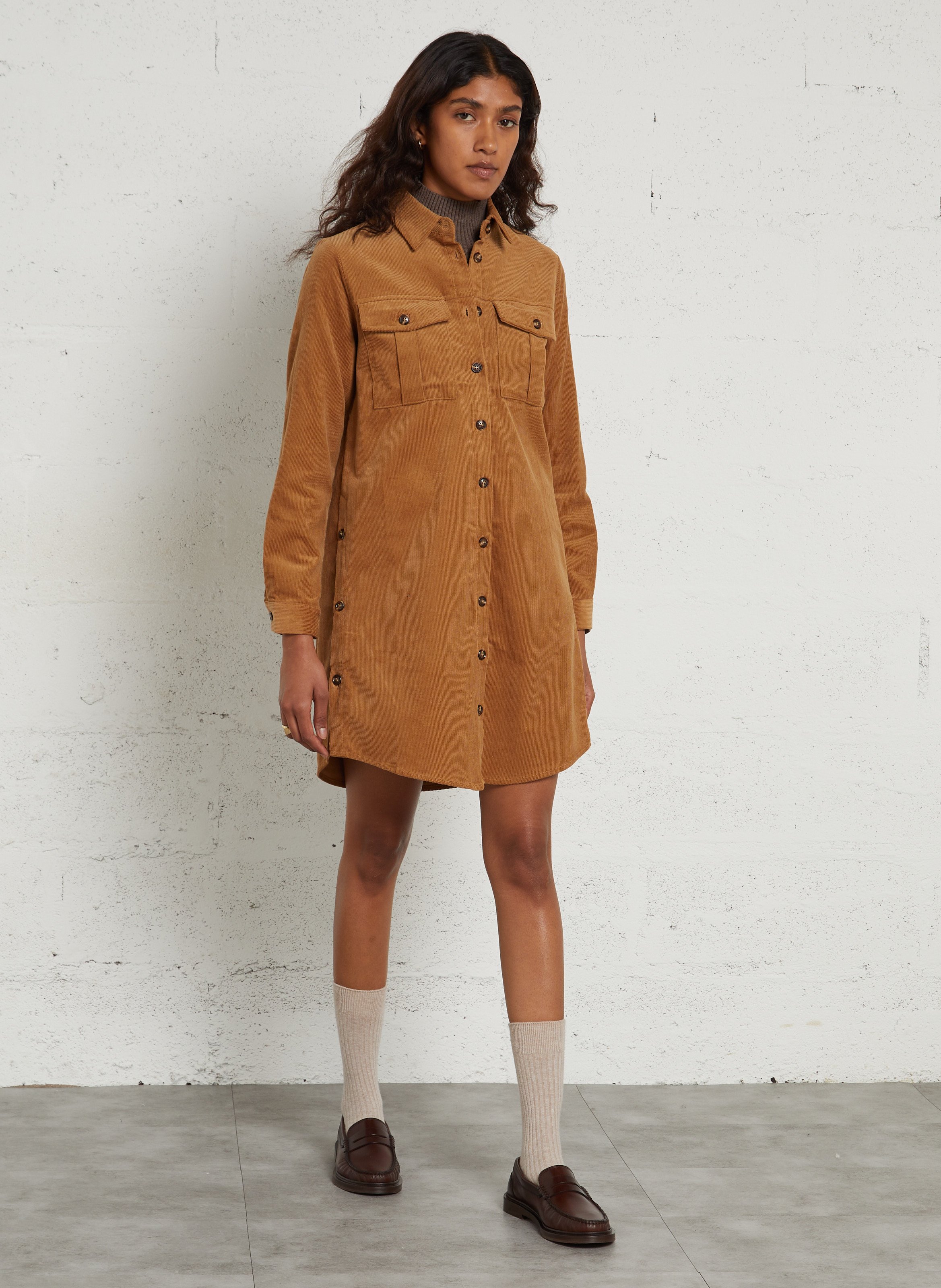 Jessie mocassins van leer BOBBIES Bruin
