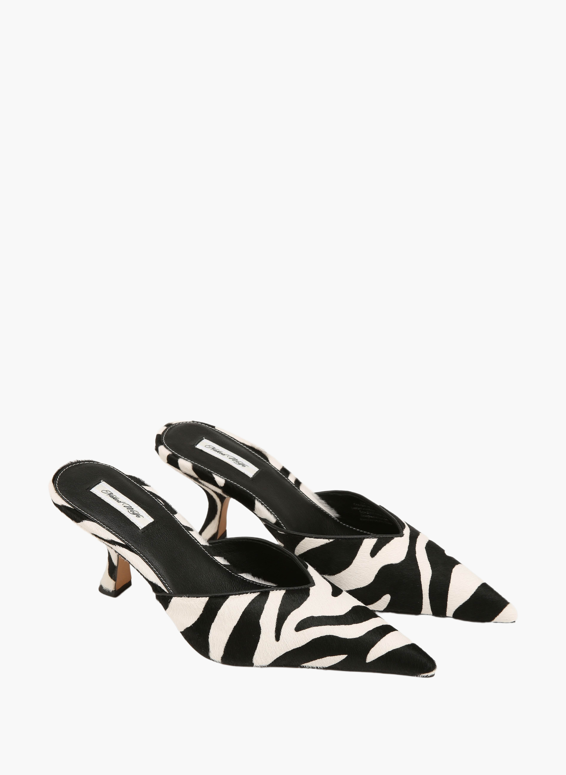 Chaussures à talons hagen en cuir poulain NAKED WOLFE Rayé