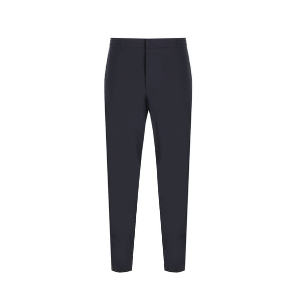 Pantalon cigarette en laine mélangée