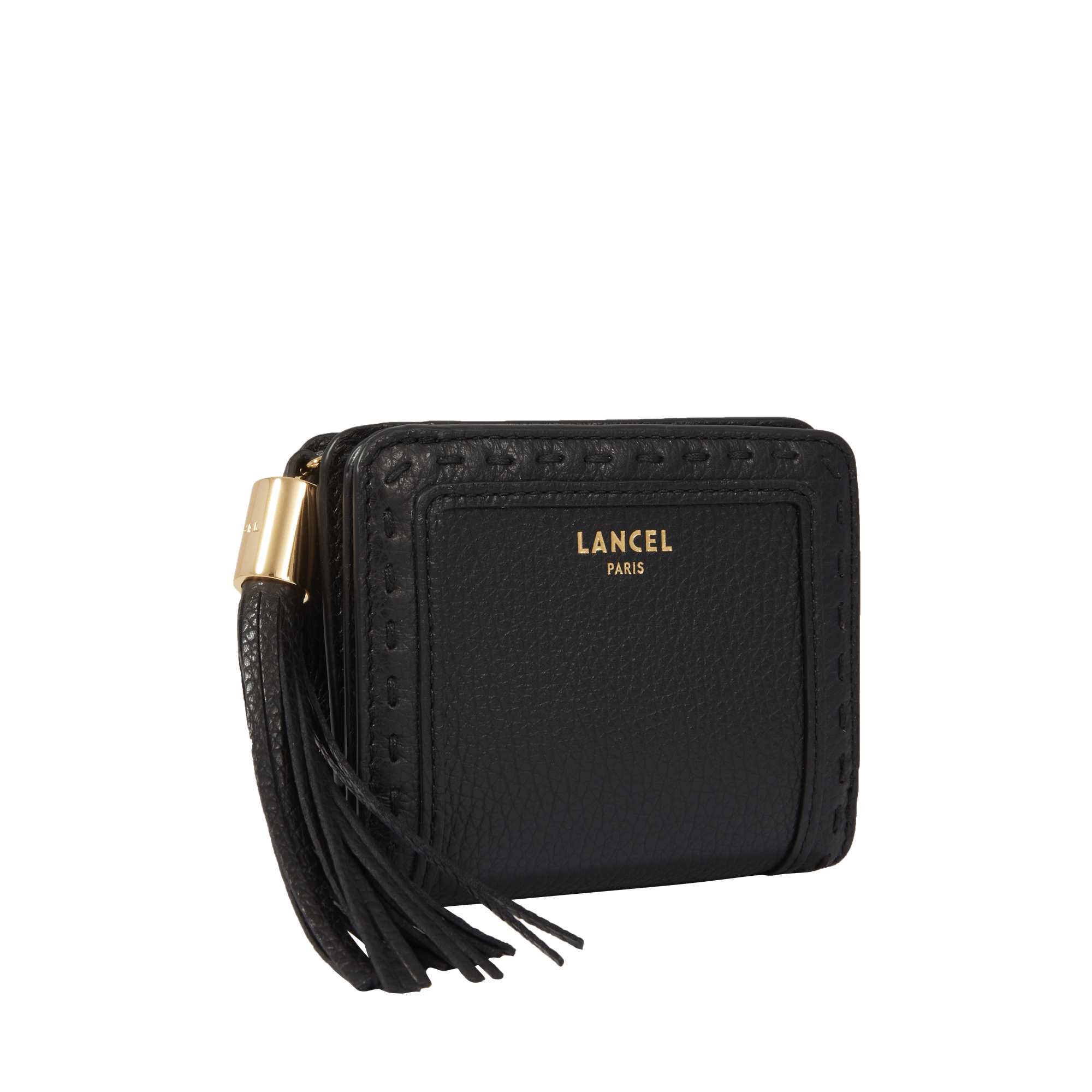 Portefeuille compact medium zippé - premier flirt LANCEL Noir