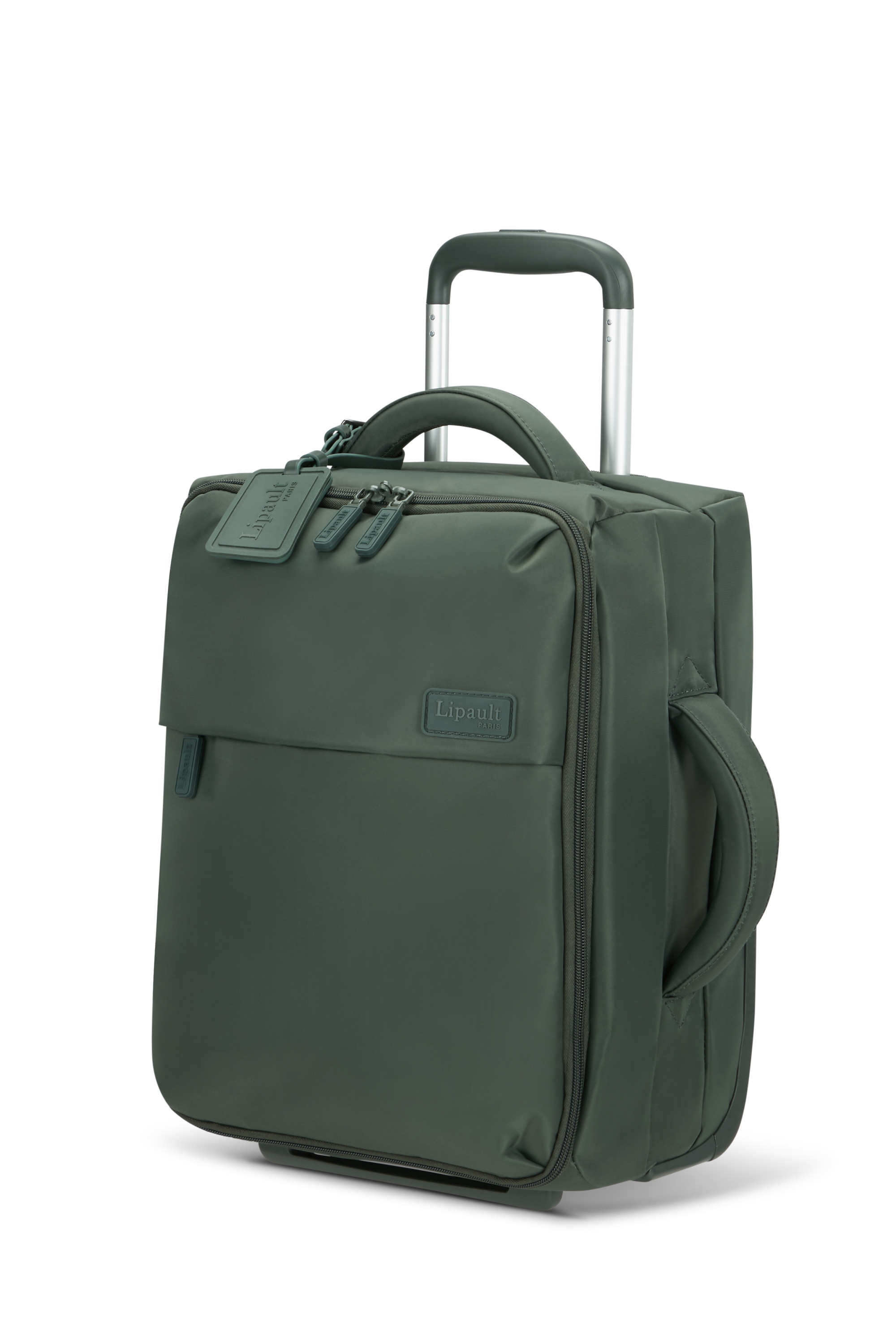 Foldable plume valise 2 roues taille s LIPAULT PARIS Kaki
