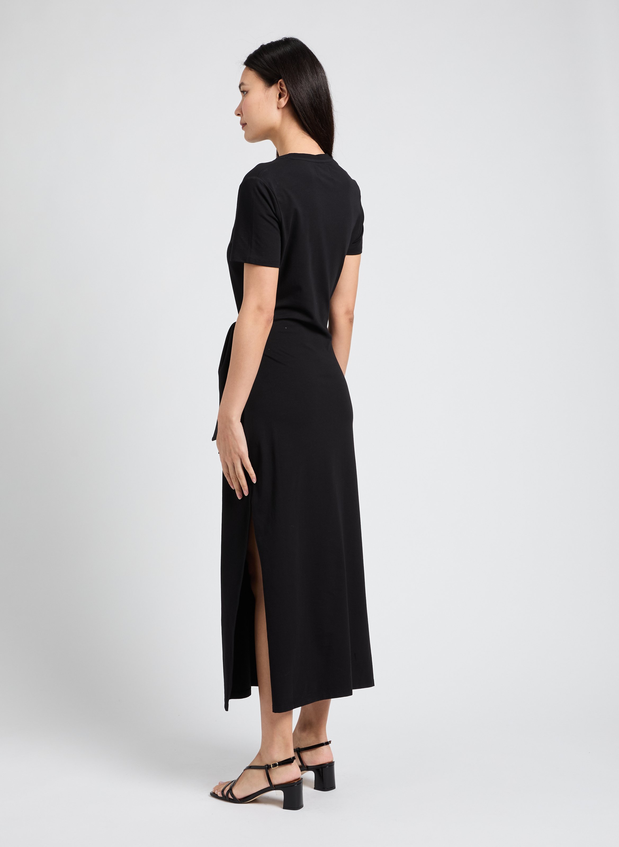 Robe longue avec fente  SAISON 1865 Noir