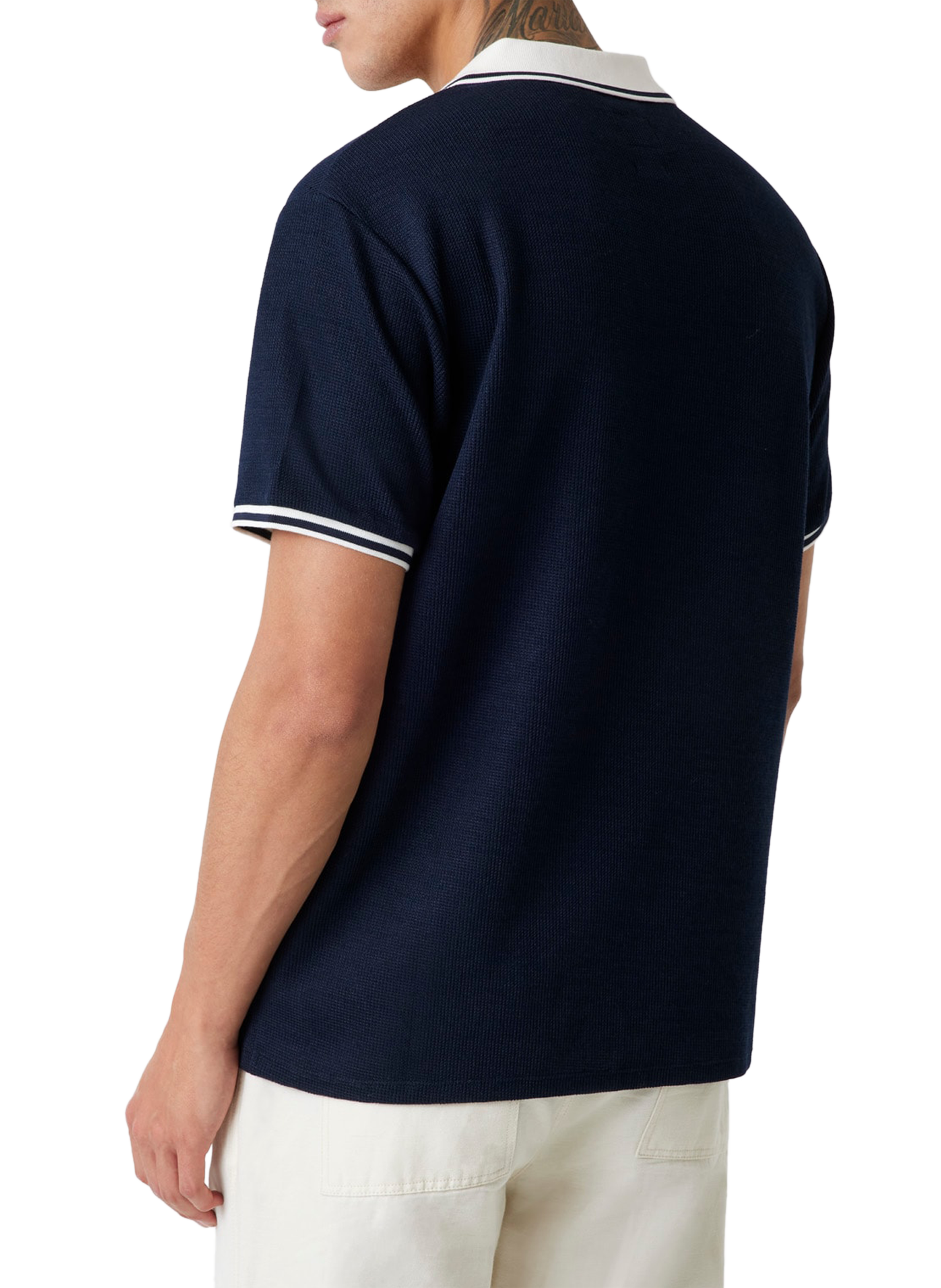 Polo col contrastant GUESS Bleu