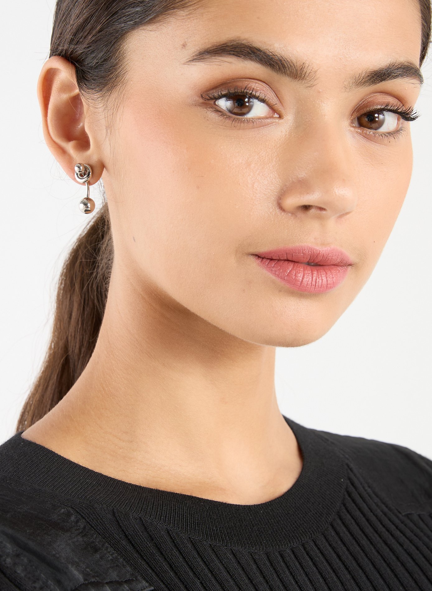 Boucle d'oreille Mindy JUSTINE CLENQUET Argent