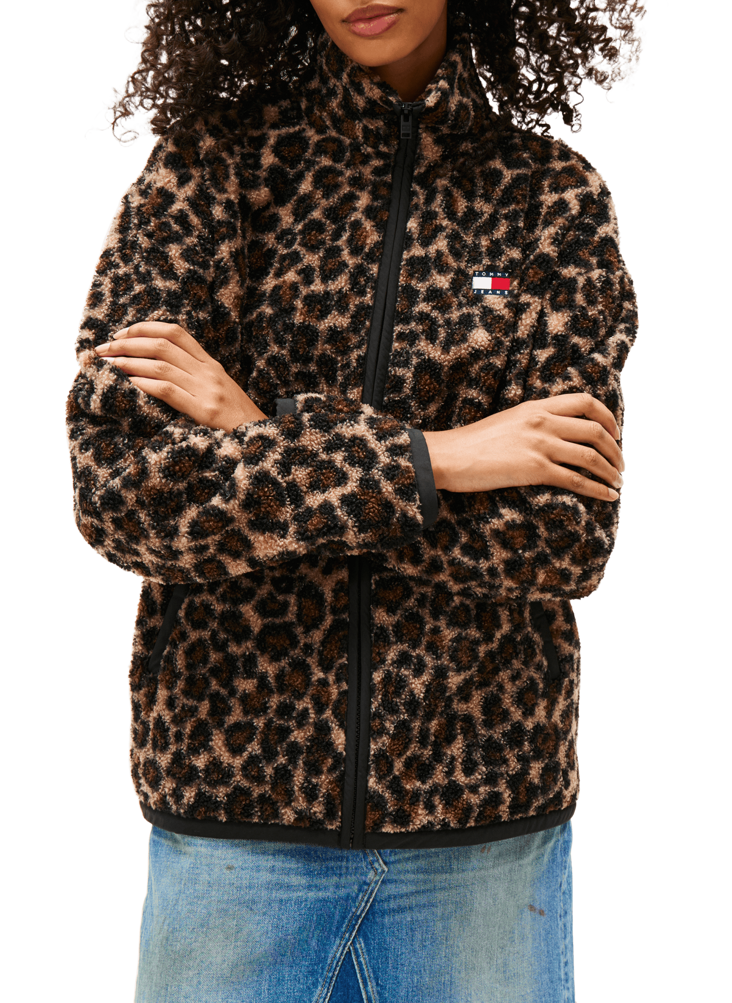 TOMMY HILFIGER Veste oversize en polaire Multicolore