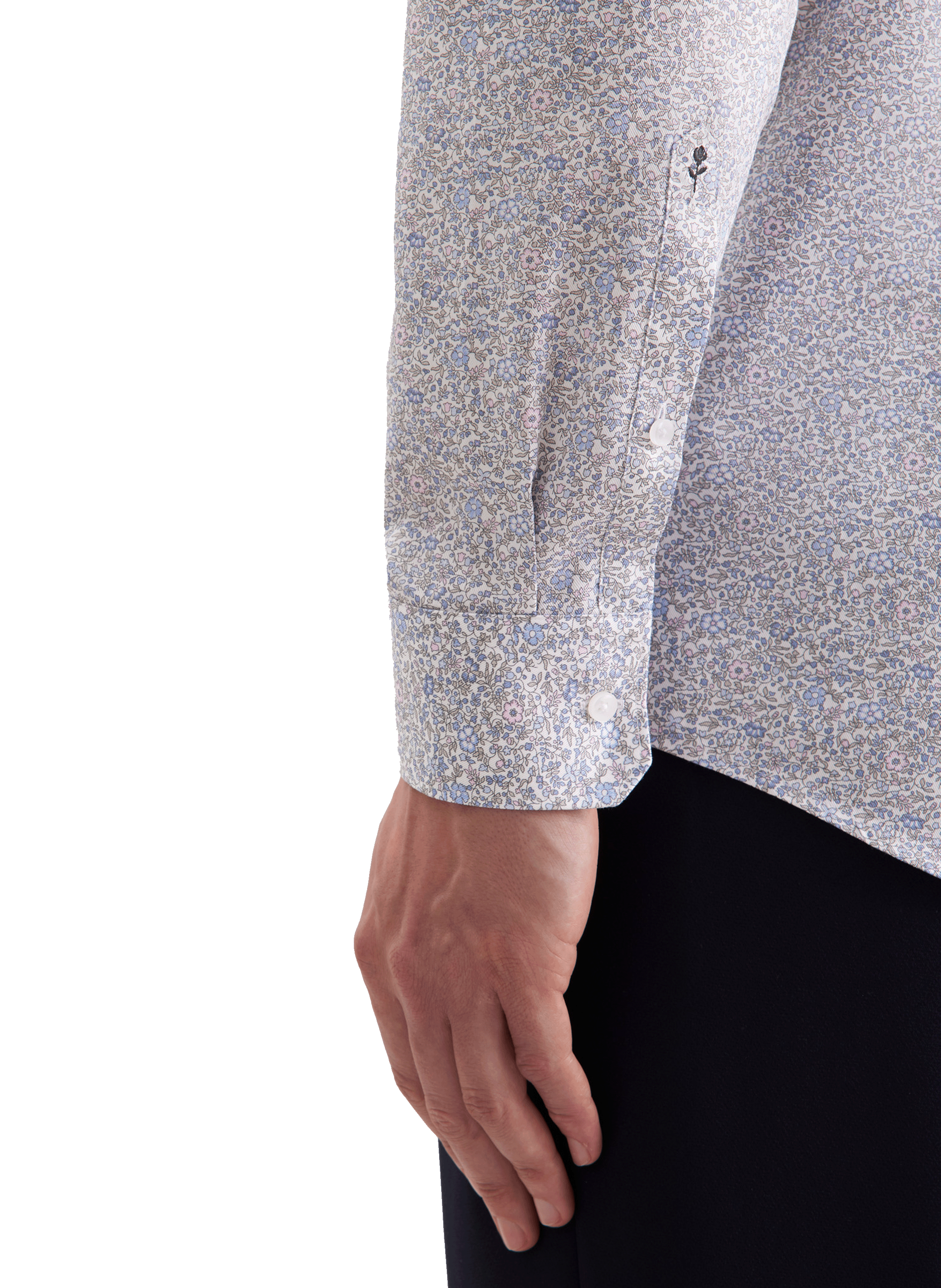 Cotton patterned shirt SEIDENSTICKER Grey