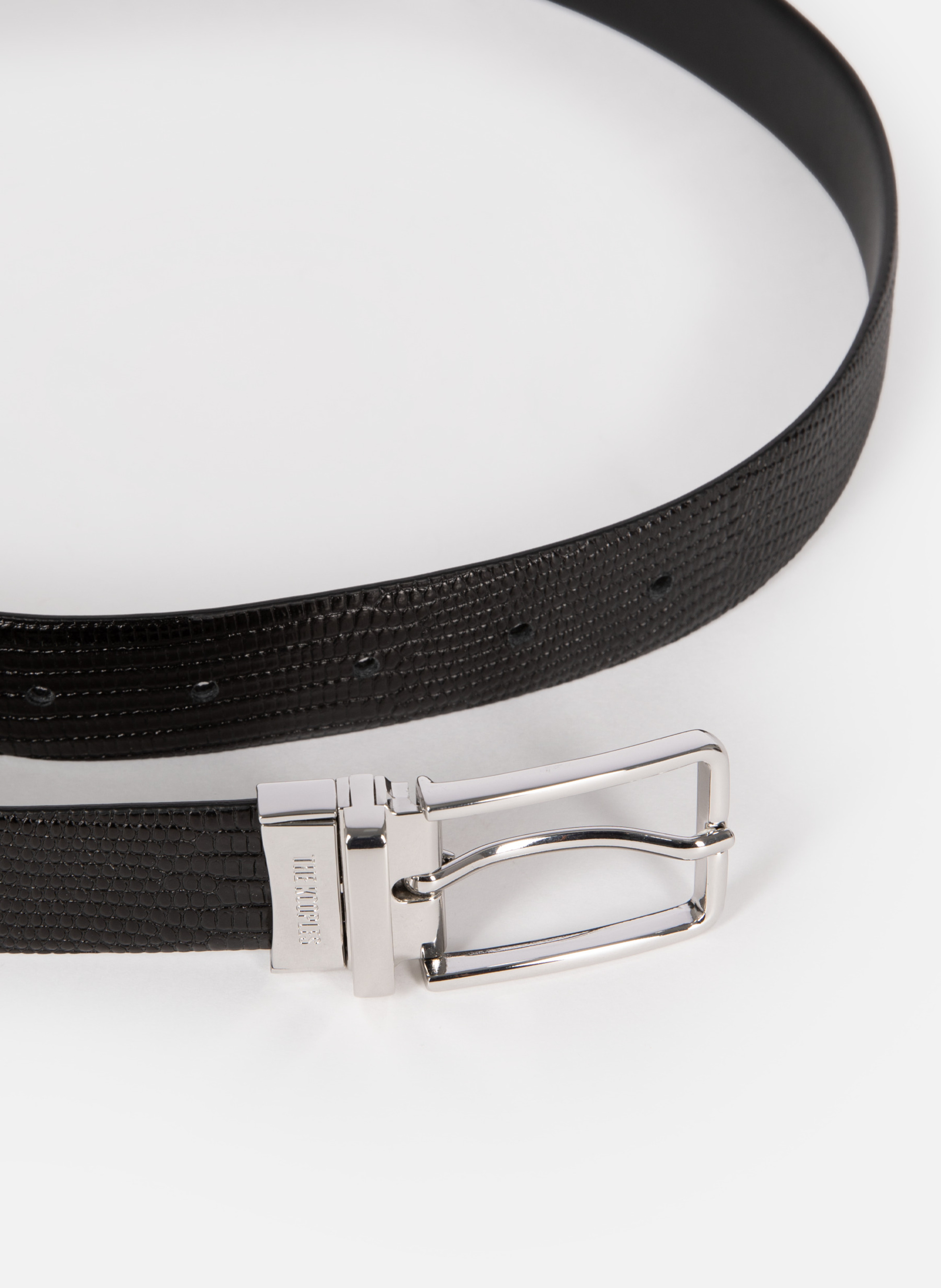 Ceinture réversible en cuir THE KOOPLES Noir