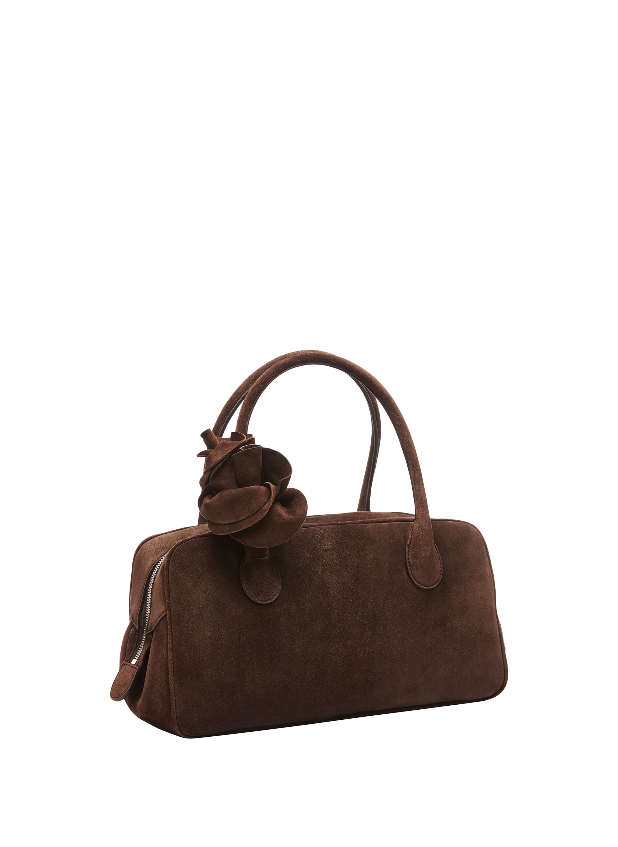 Brigitte suede leather handbag MAGDA BUTRYM Brown