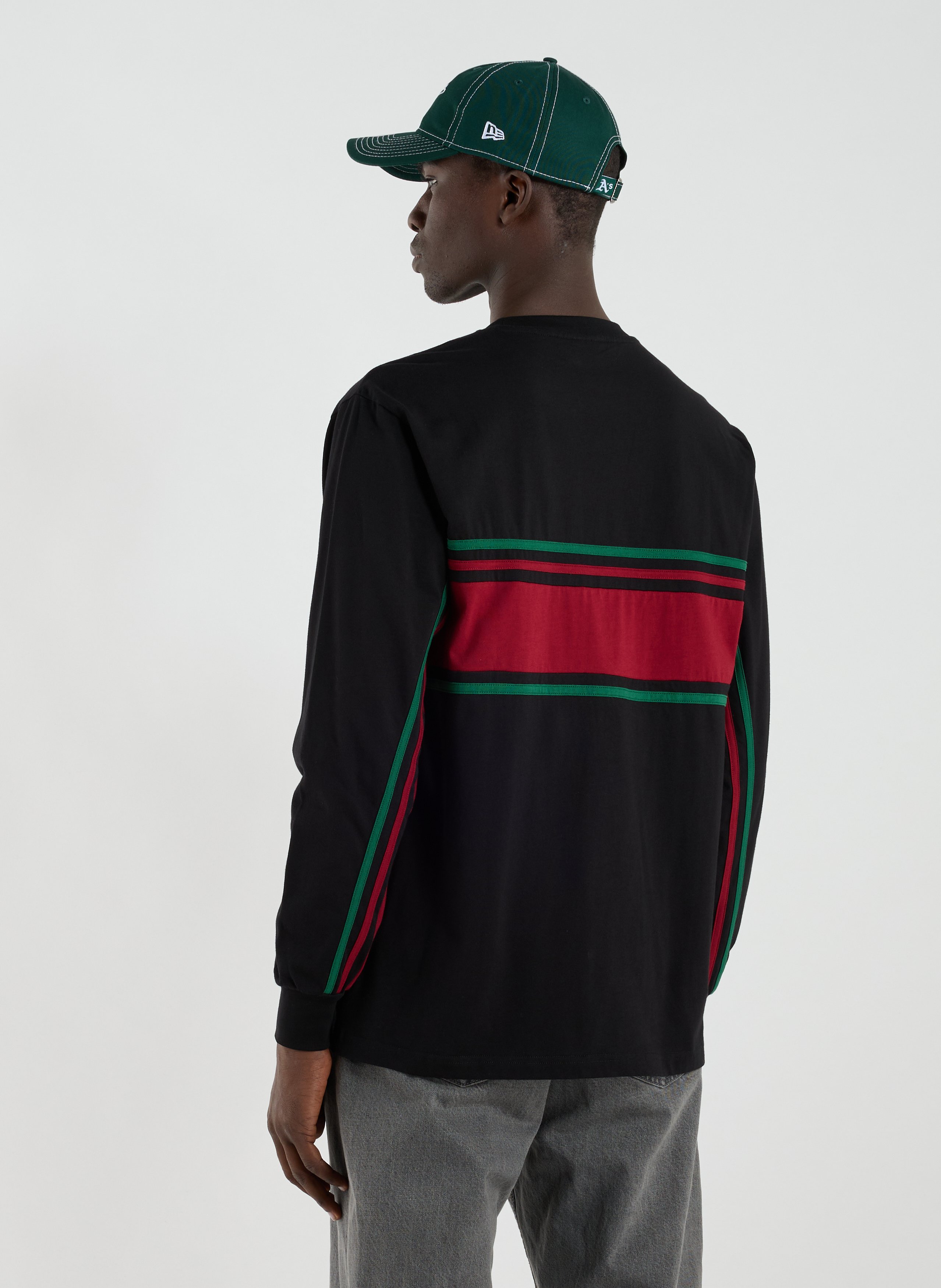 Long-sleeve cotton logo T-shirt  HELAS CAPS Black