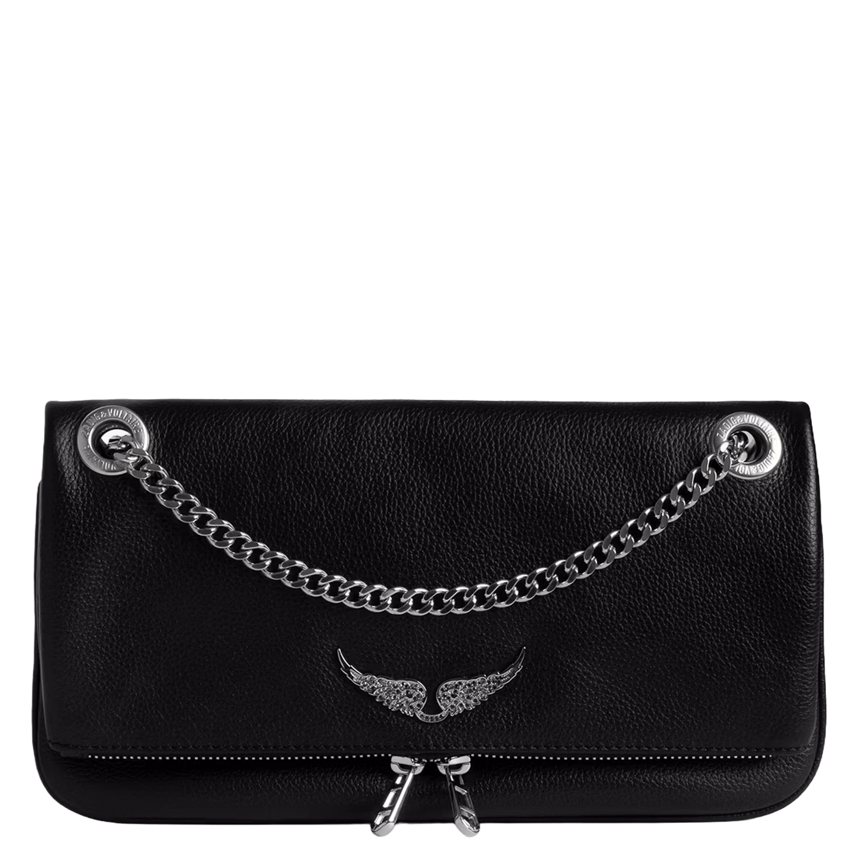 Pochette en cuir rock ii ZADIG&VOLTAIRE Noir