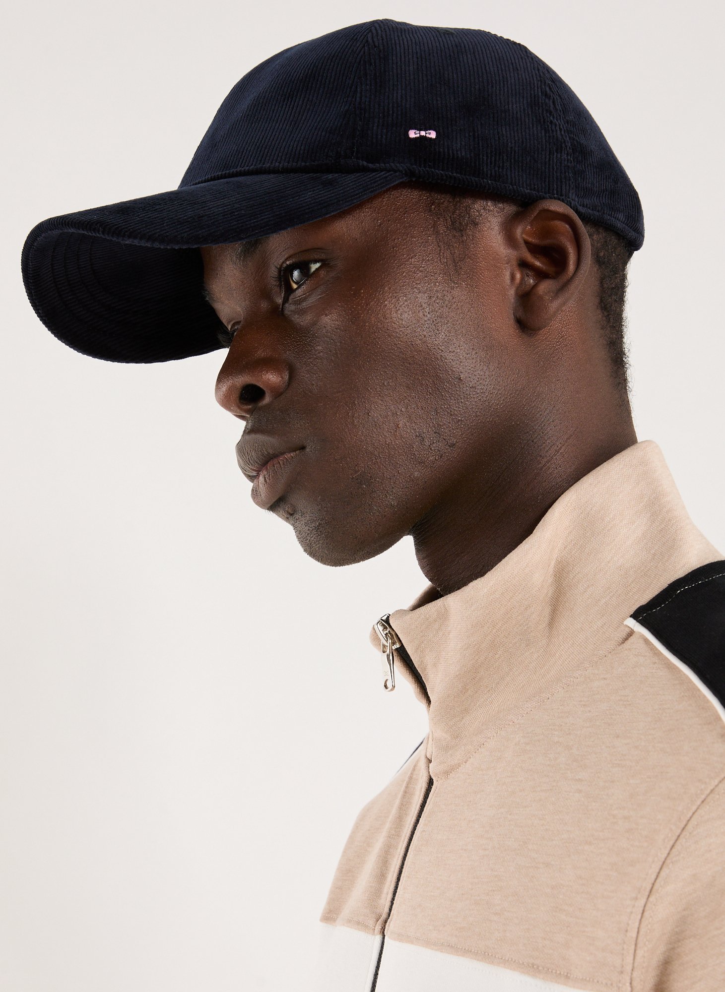 Curved brim cap in blended cotton EDEN PARK Blue