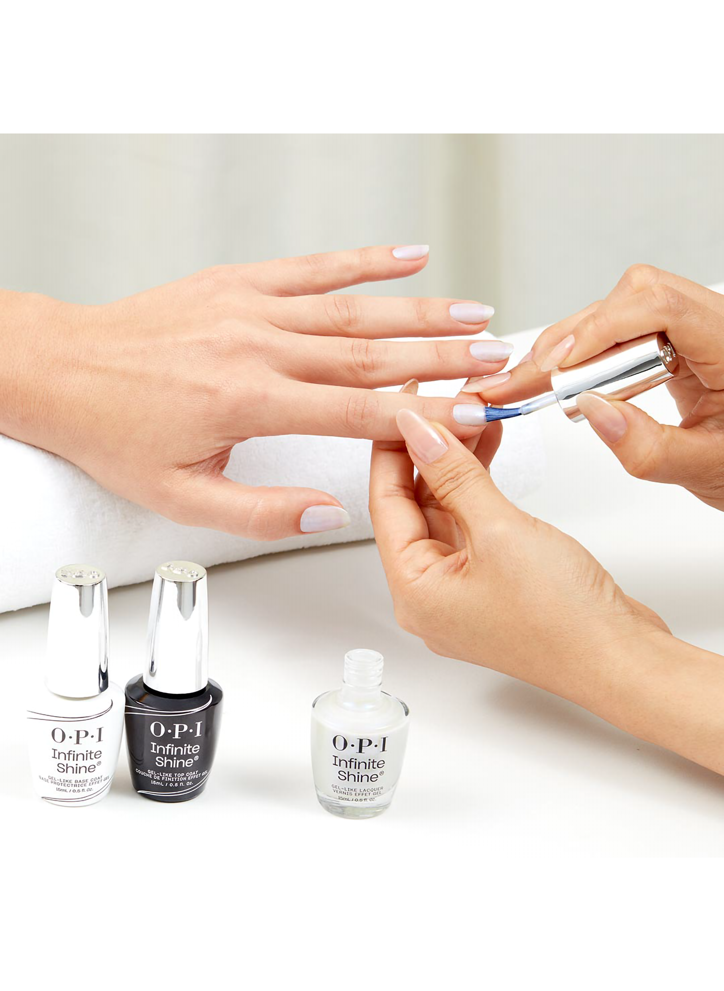 Shimmer Takes AllInfinite ShineVernis à ongles longue tenue effet gel OPI Blanc