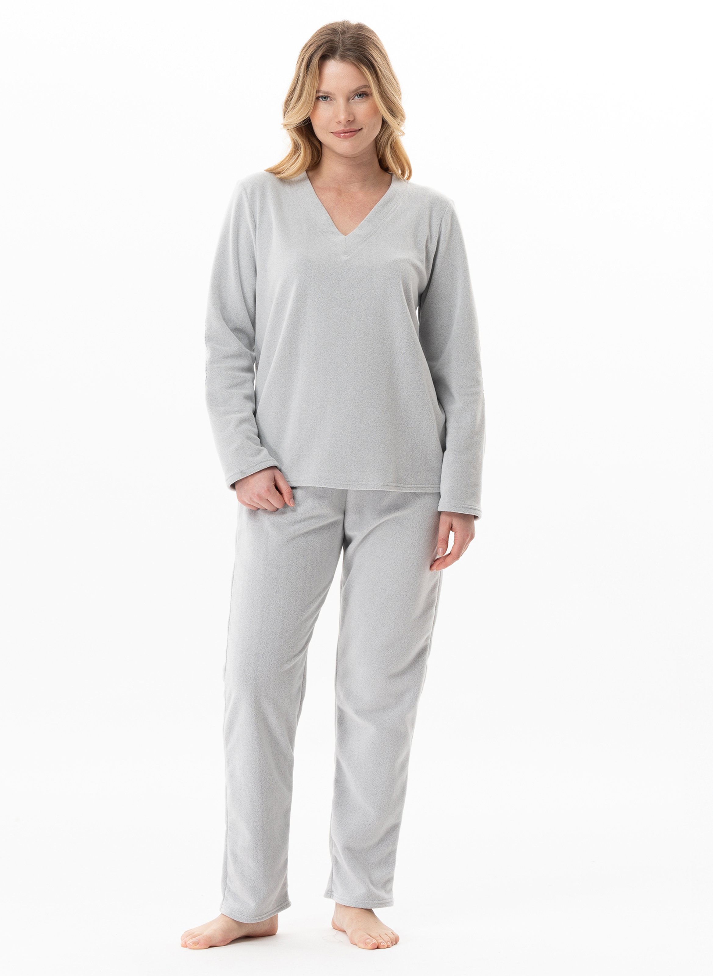 Ensemble homewear en micropolaire flocon 122 LE CHAT Gris