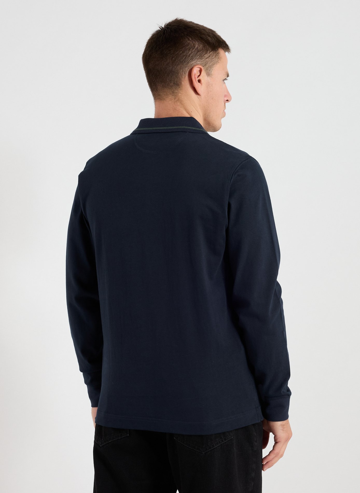 Polo manches longues en coton LA MARTINA Bleu