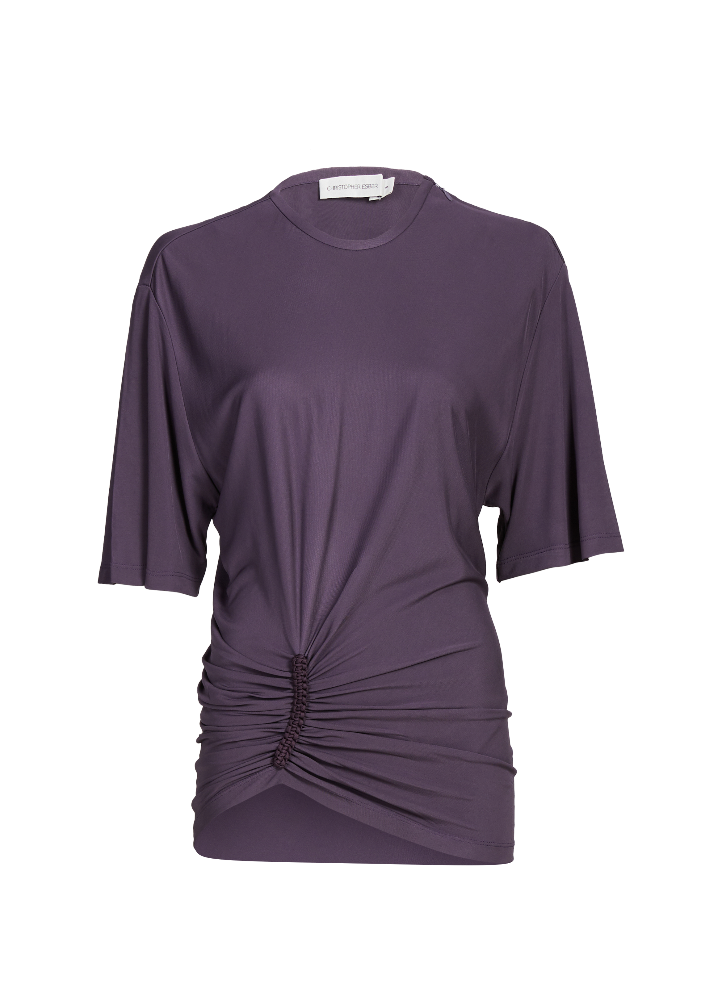 CHRISTOPHER ESBER Top avec détail drapé Violet