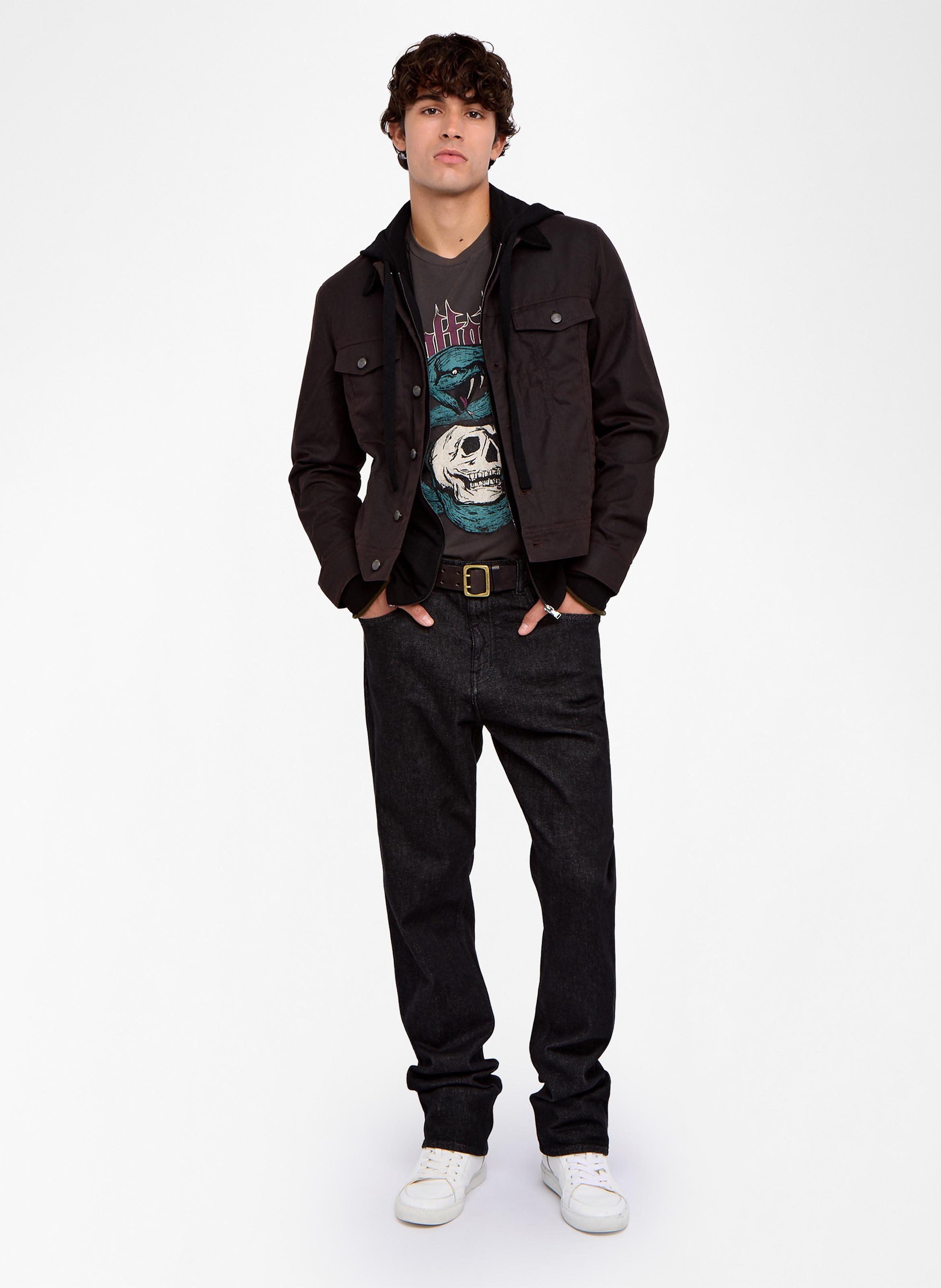 Veste col classique en coton bases ZADIG&VOLTAIRE Marron