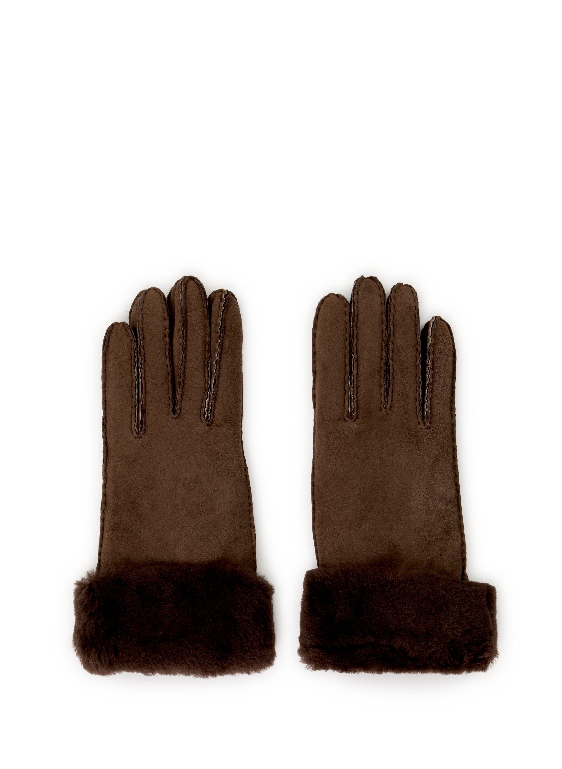 SAISON 1865 Gants en cuir suédé Marron