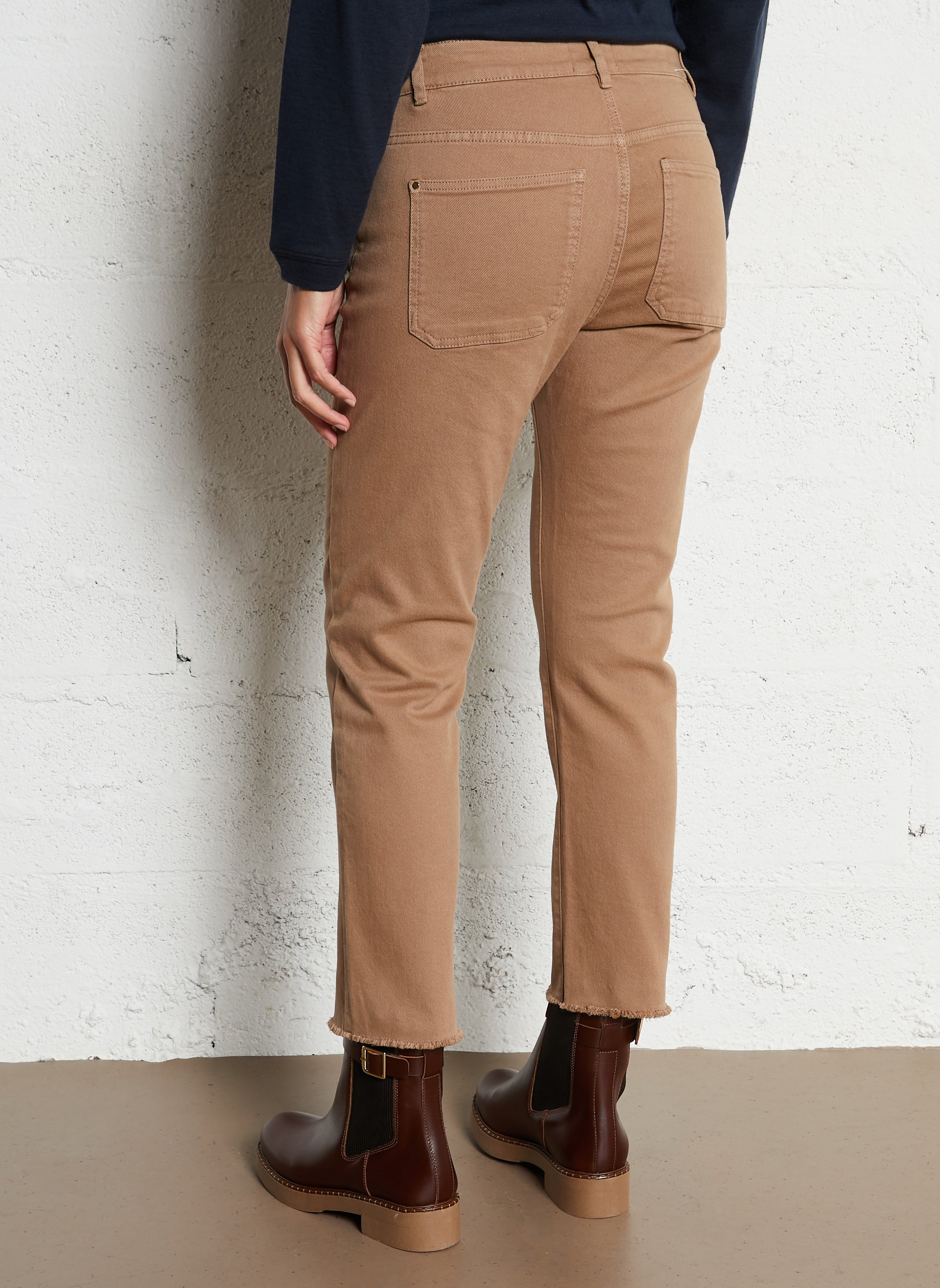 Jean slim en coton mélangé patience MAISON 123 Beige