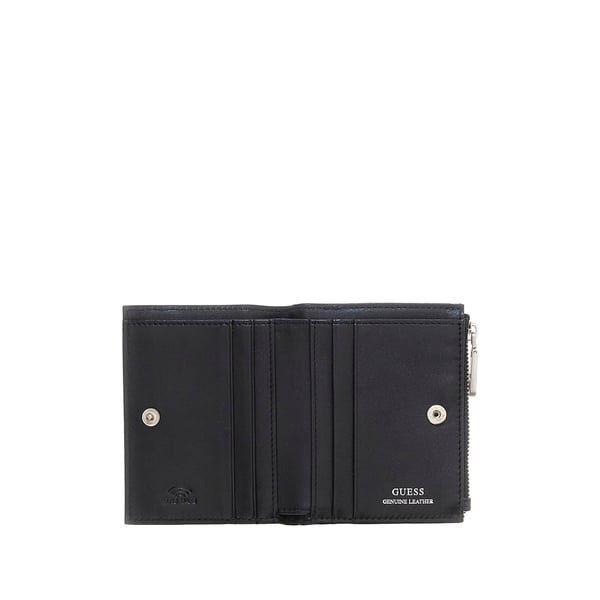 Poretfeuille compact en cuir à motifs