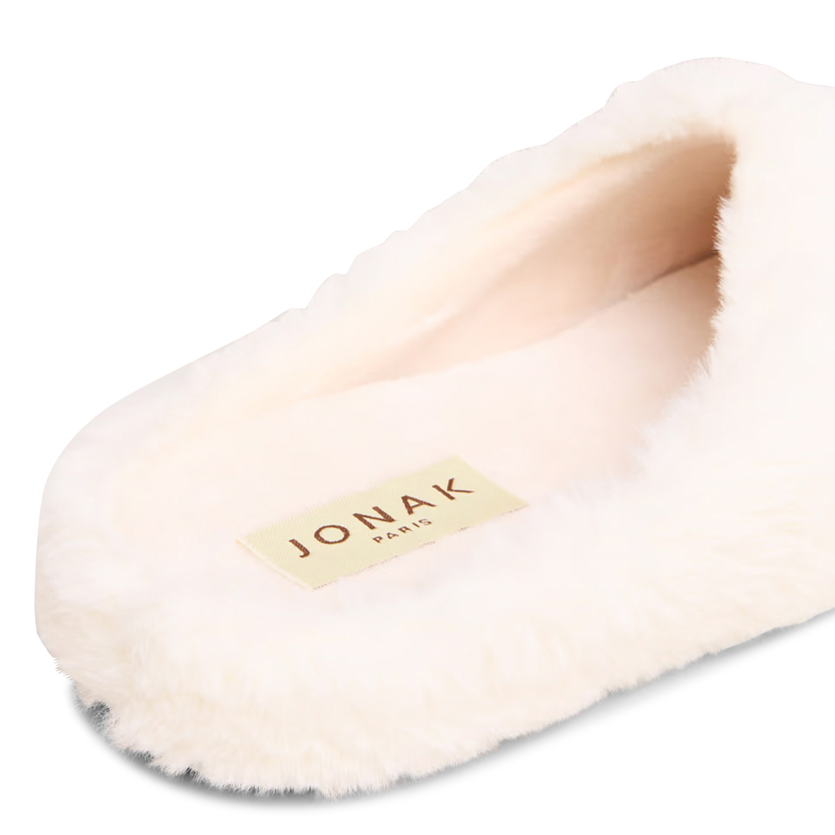 Chaussons effet fourrure jude JONAK Blanc