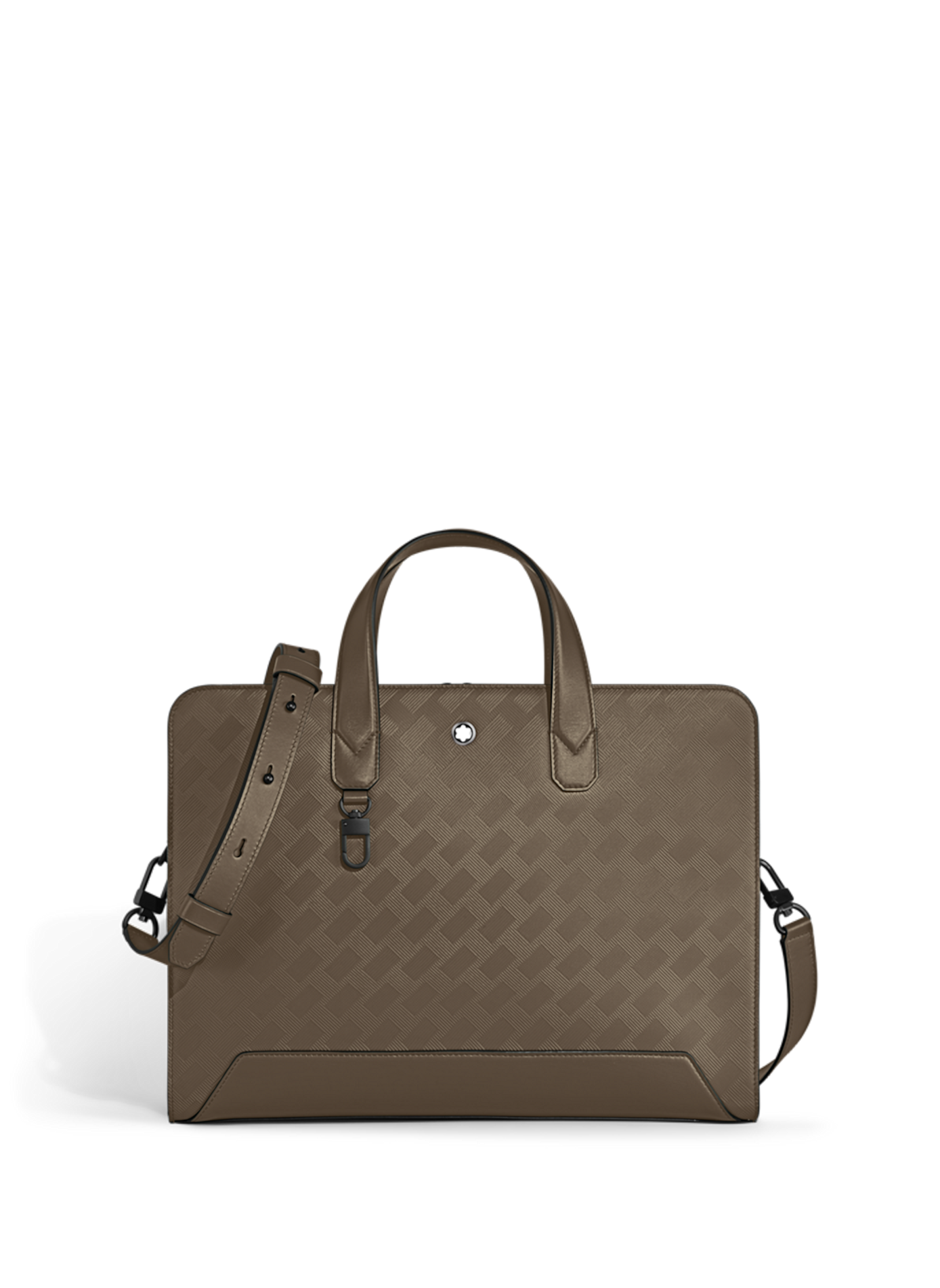 Porte-documents en cuir texturé MONTBLANC Marron