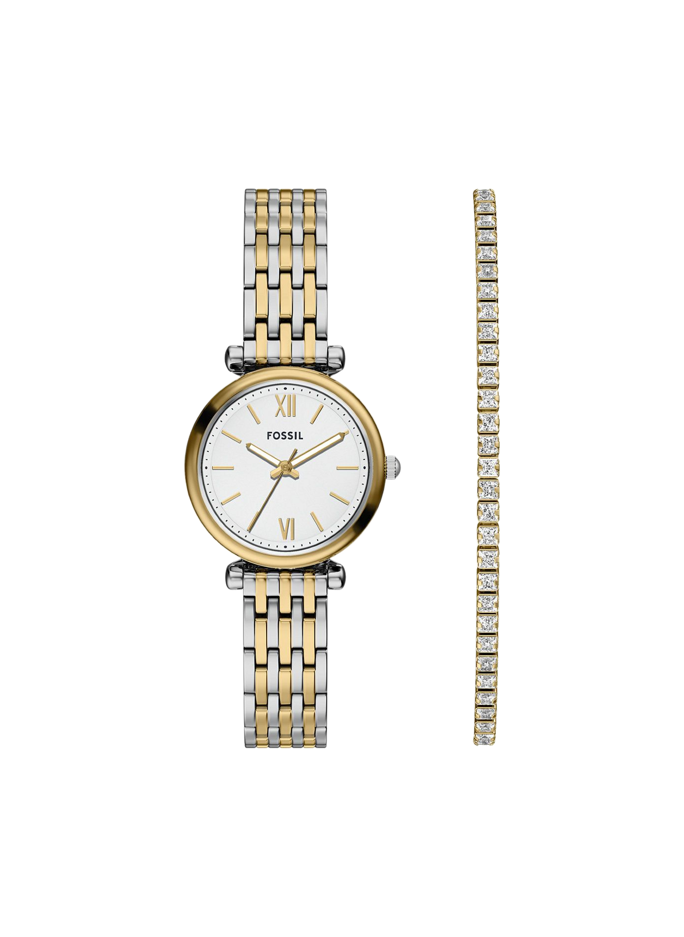 Montre quartz en acier inoxydable FOSSIL Argent