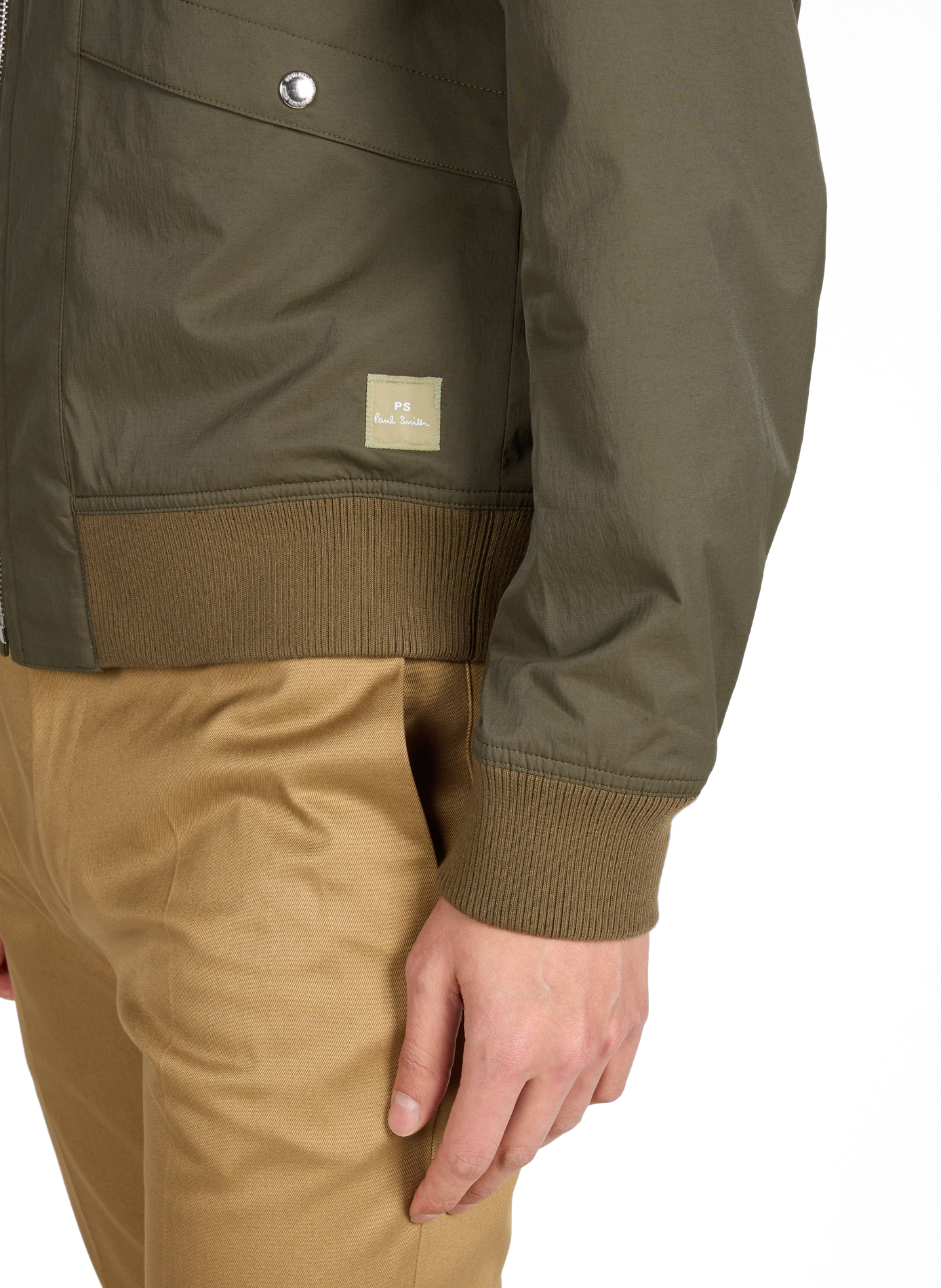 Straight bomber jacket PAUL SMITH Green