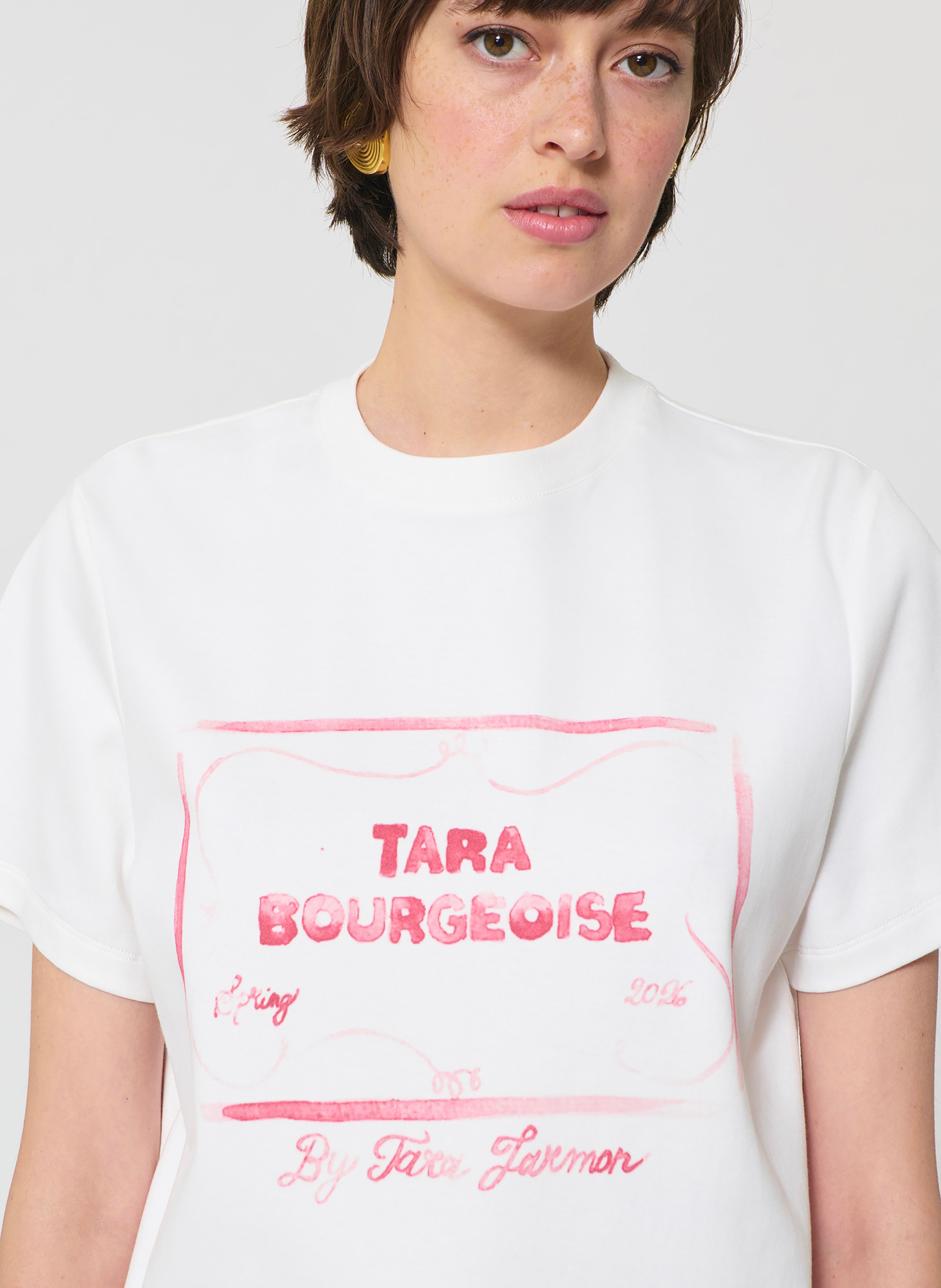 T-shirt tarabow TARA JARMON Blanc