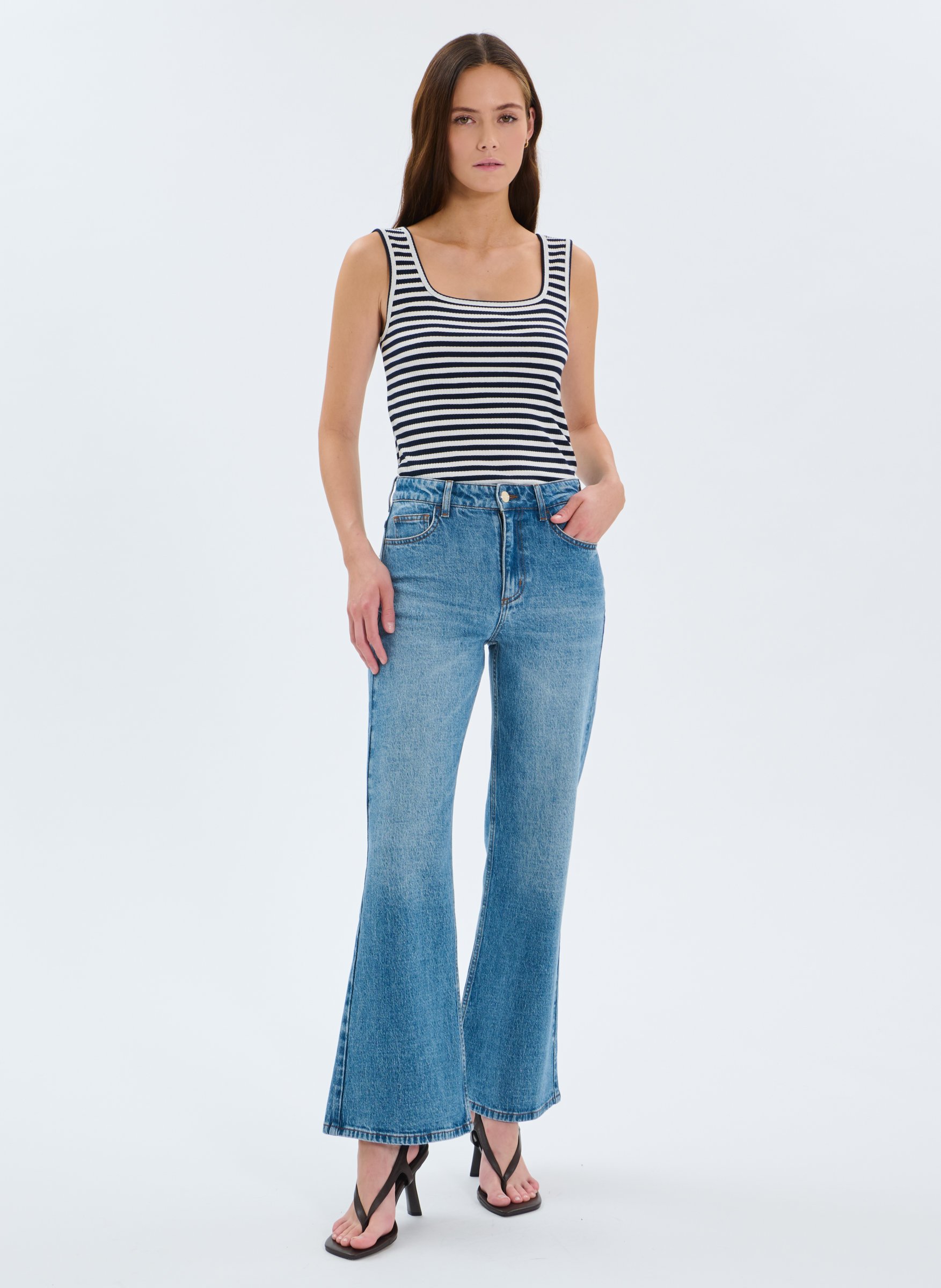 Jeans  flare 78 ZAPA Bleu