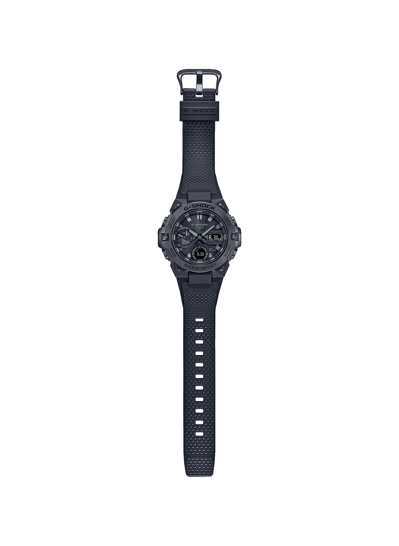 Montre connectée chrono en résine CASIO Noir