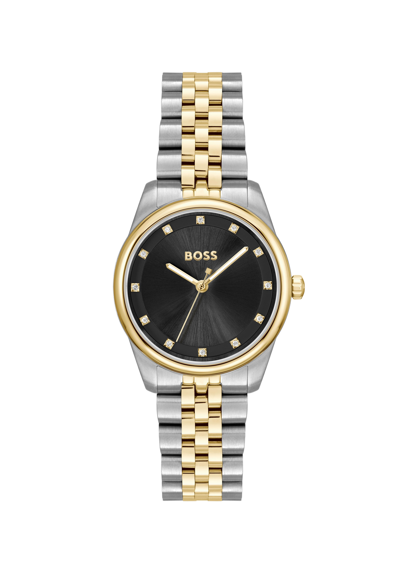 Montre quartz Graceful Precious en acier inoxydable BOSS MONTRES Noir