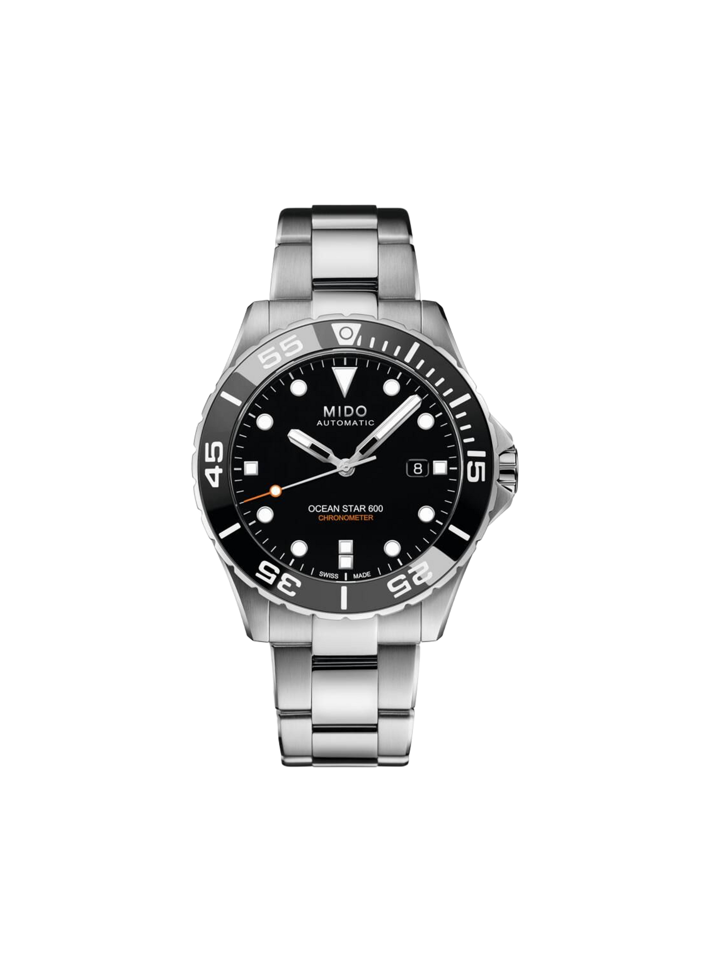 Montre classique Ocean Star 600 acier inoxydable MIDO Noir
