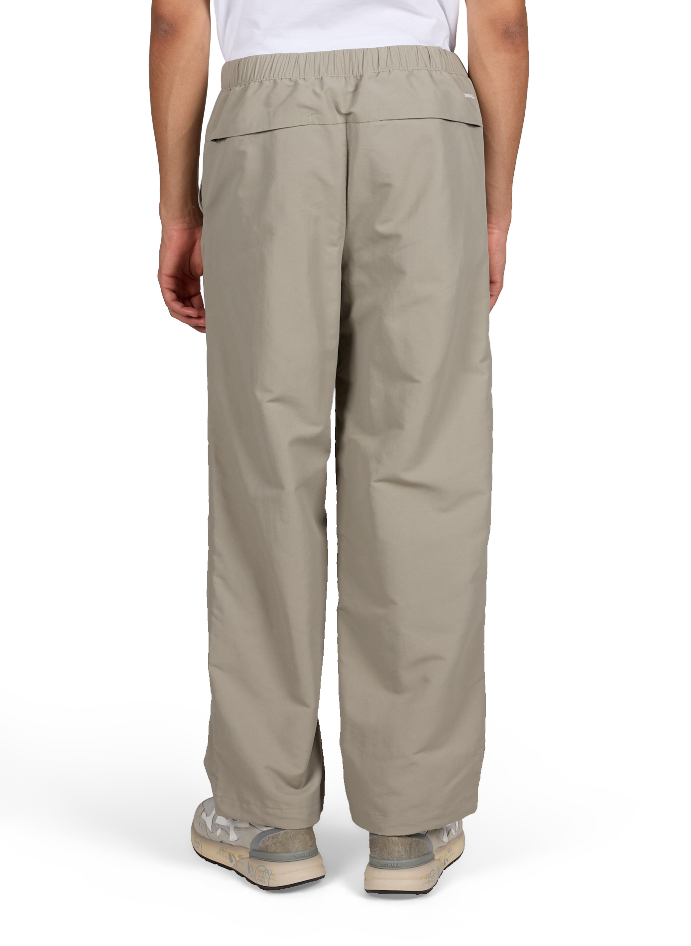 Wide leg pants with logo embroidery THE NORTH FACE Grey