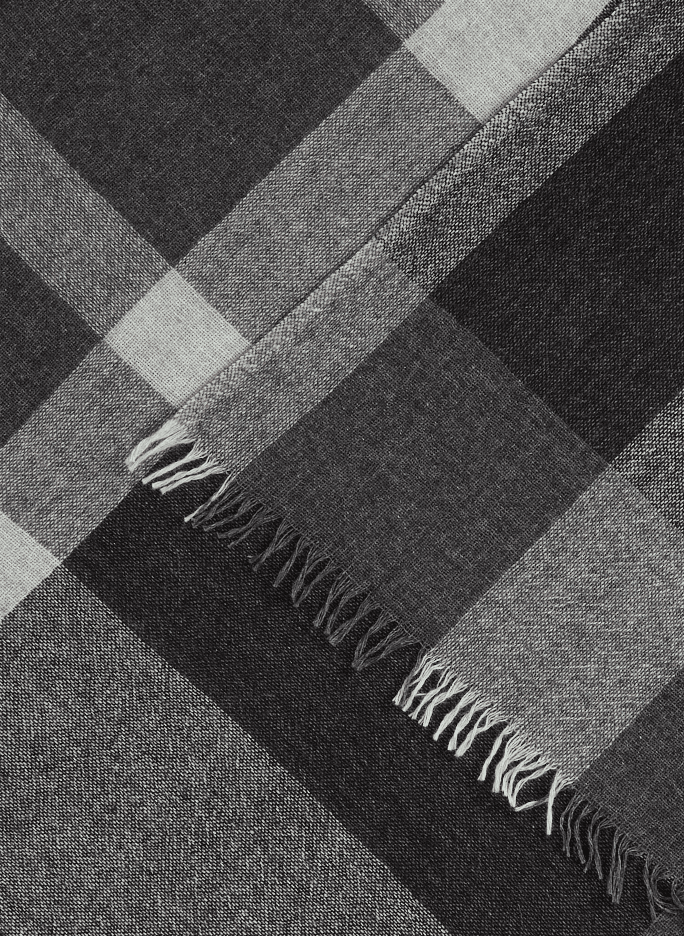 Checkered scarf in wool and cotton blend SAISON 1865 Multicolour