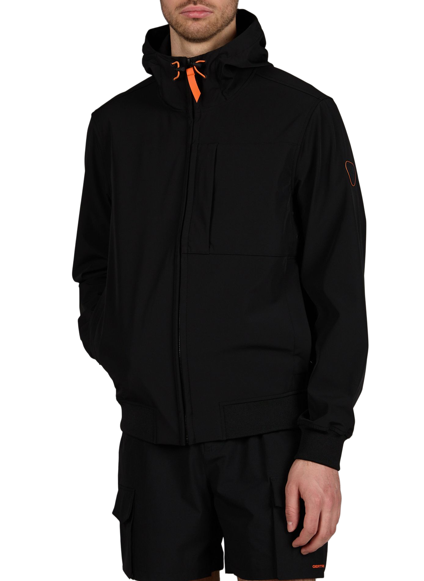 Veste technique Ronaldo à capuche GERTRUDE ET GASTON Noir