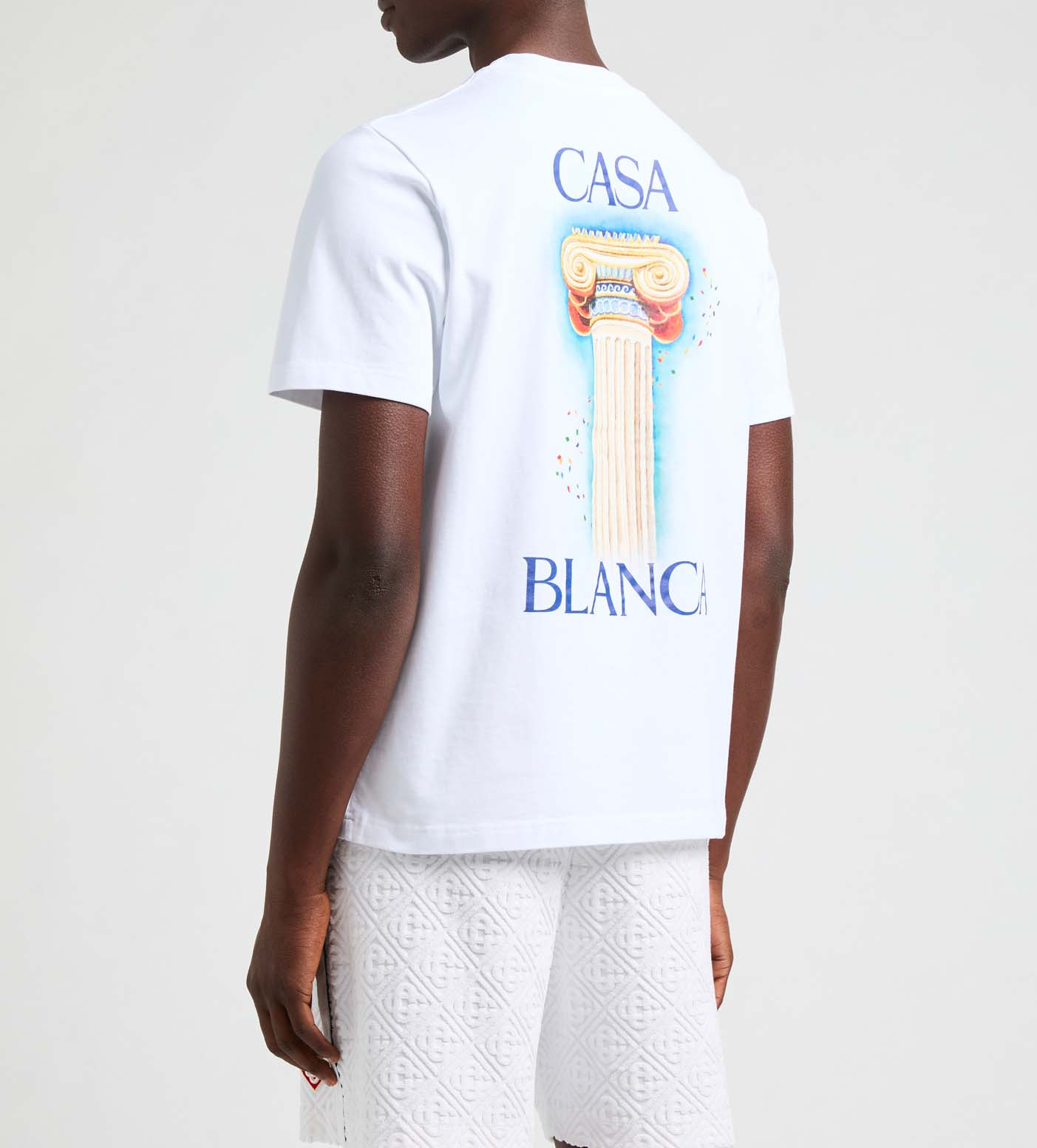 T-shirt The Column CASABLANCA PARIS White