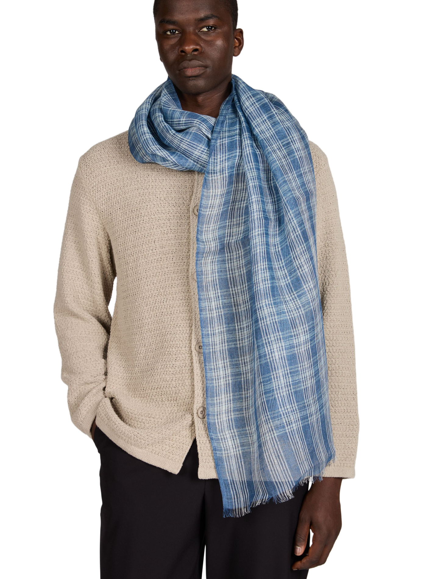 Linen scarf SAISON 1865 Blue