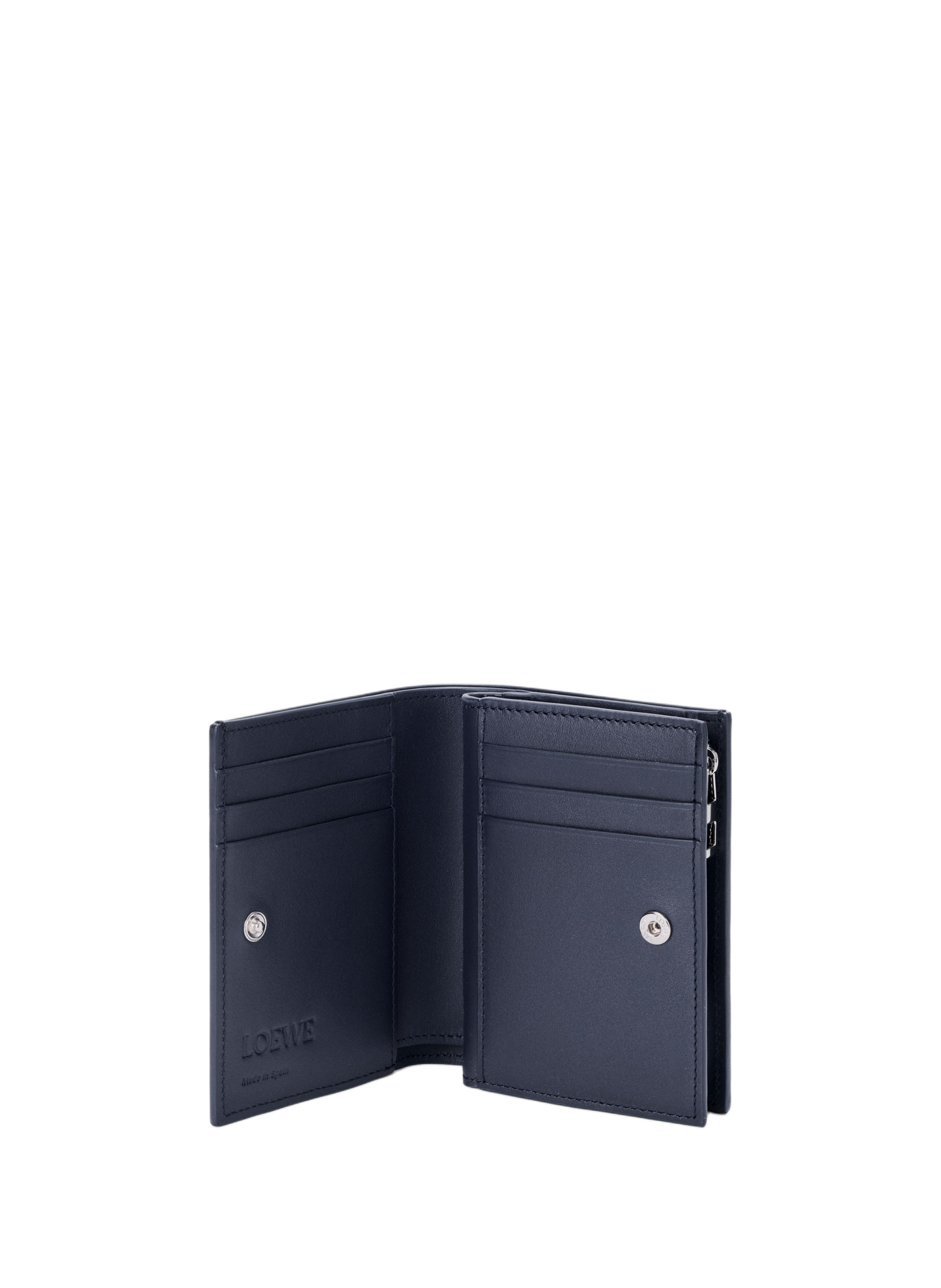 Compact flap wallet Anagram in grained calfskin leather LOEWE Blue