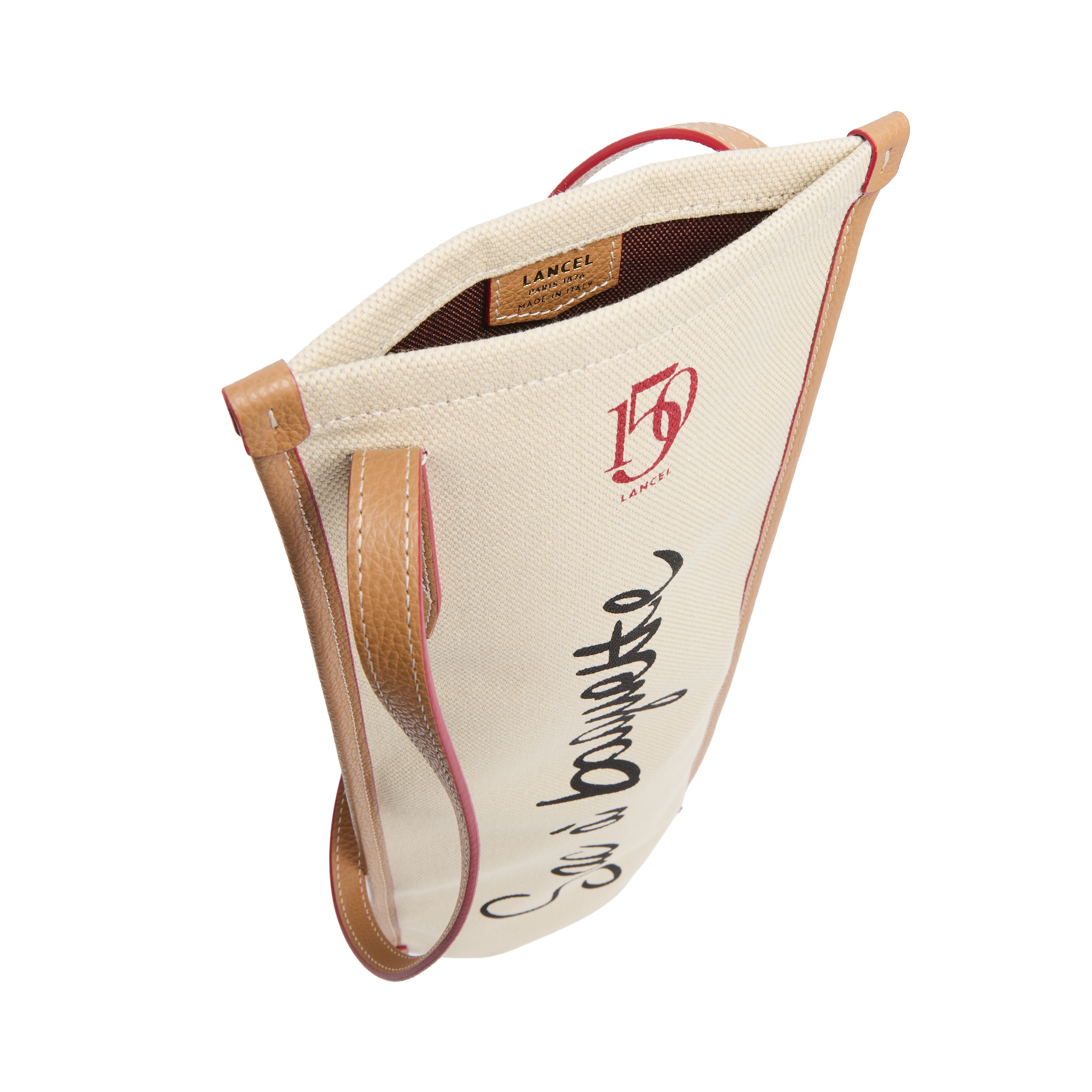 Shopper bag capsule 150 jaar in canvas en rundleer LANCEL Veelkleurig