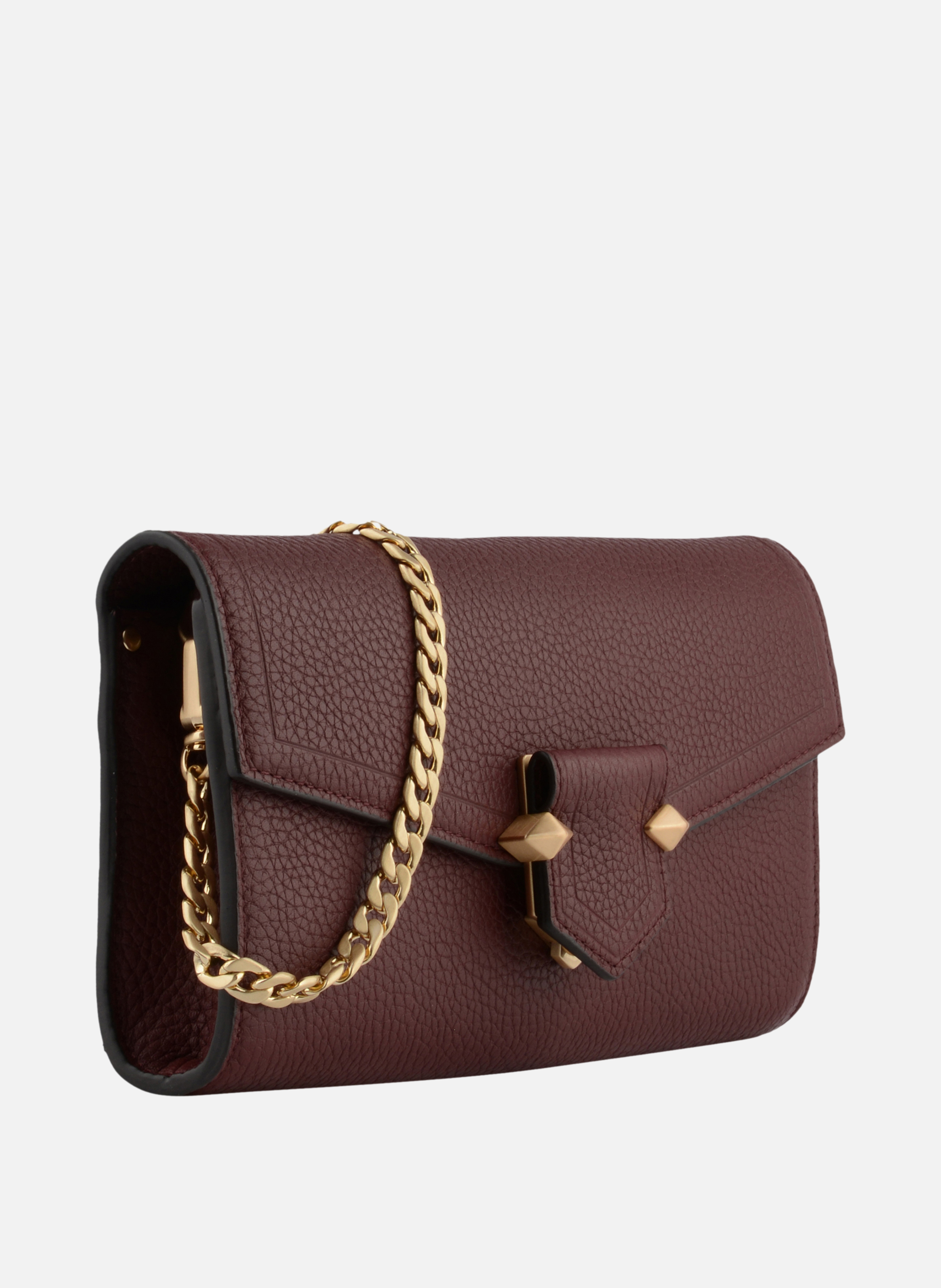 Sèvres | sac besace gm en cuir de vachette POURCHET Rouge