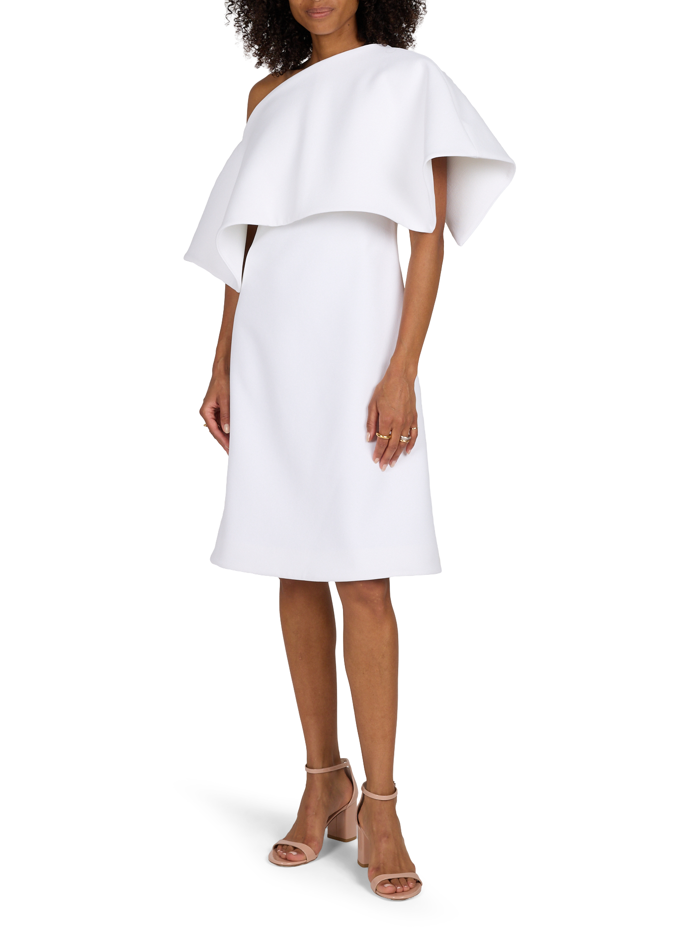 Flared mini dress A.W.A.K.E. MODE White
