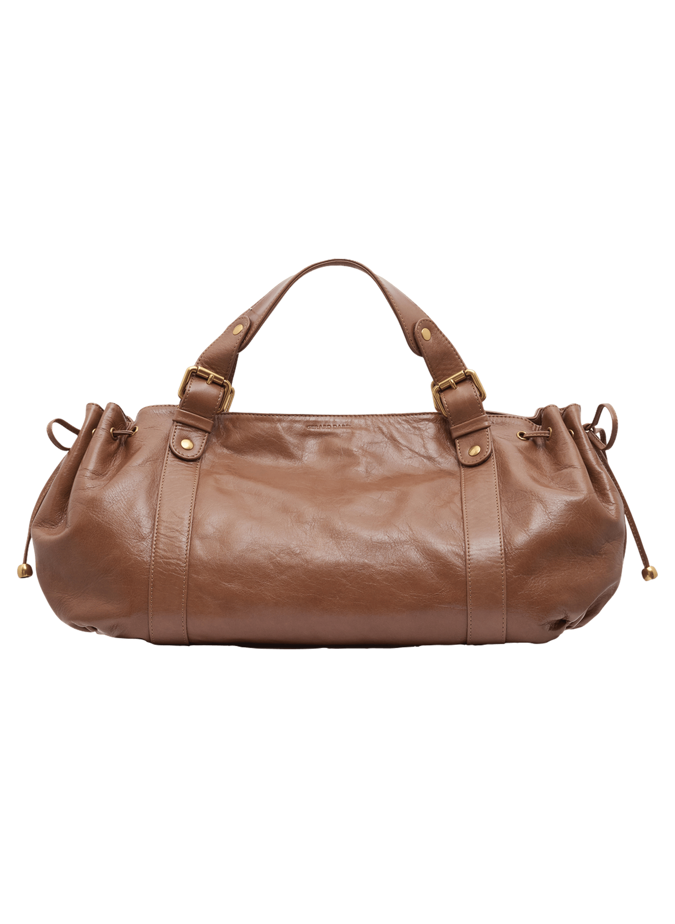 Sac à main en cuir effet froissé - 24h GERARD DAREL Beige