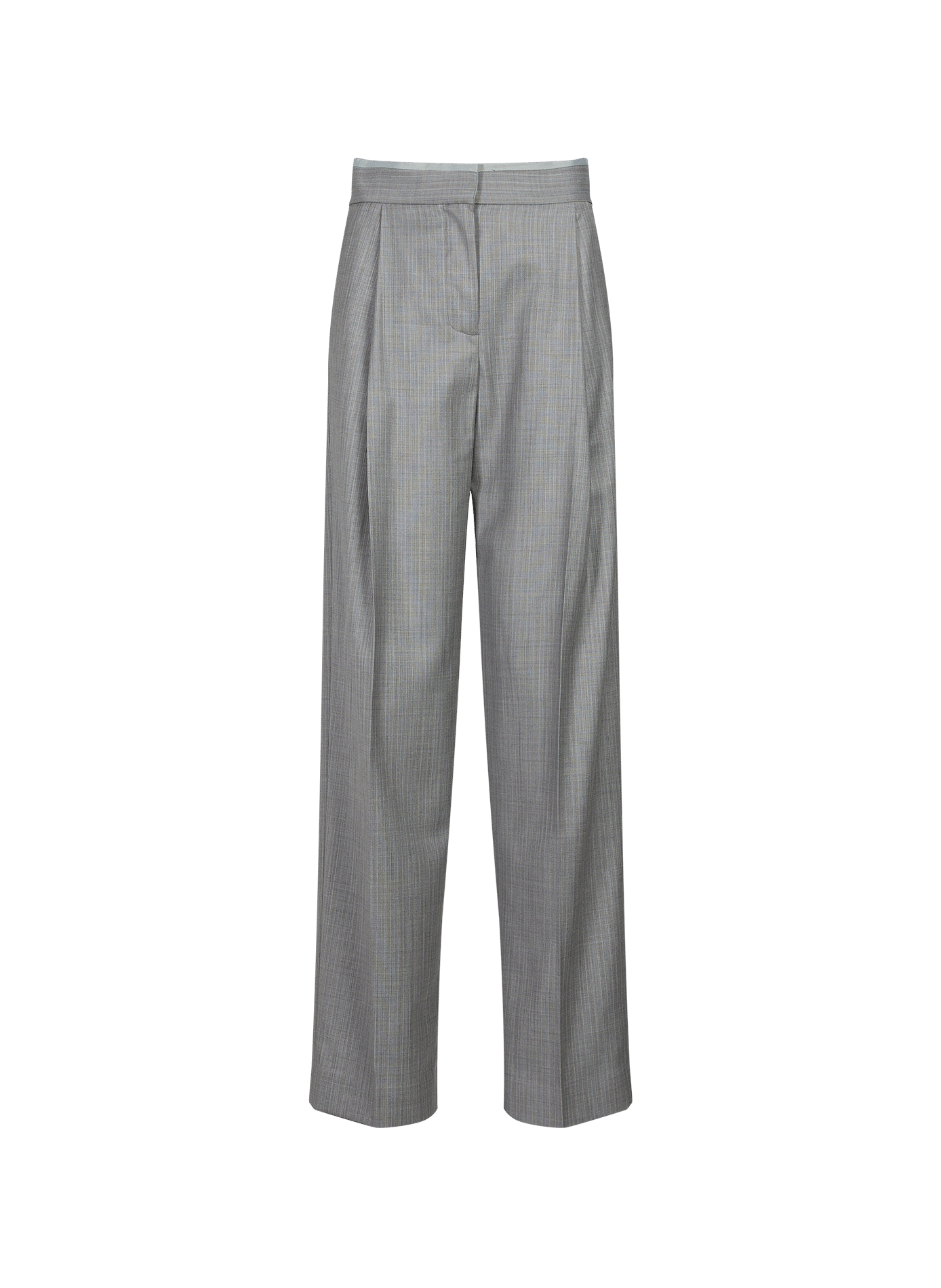 High-waisted wool pleated trousers CHRISTOPHER ESBER Grey