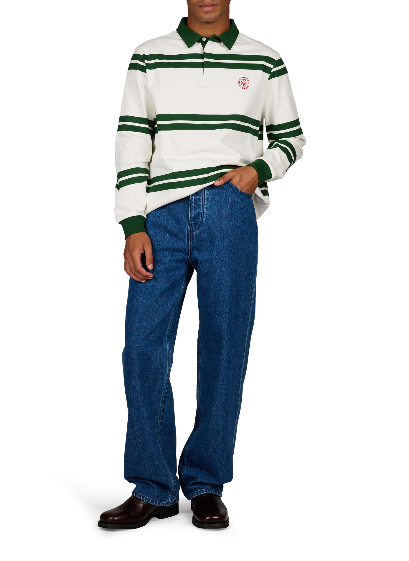 De verwassen katoenen jeans DROLE DE MONSIEUR Blauw