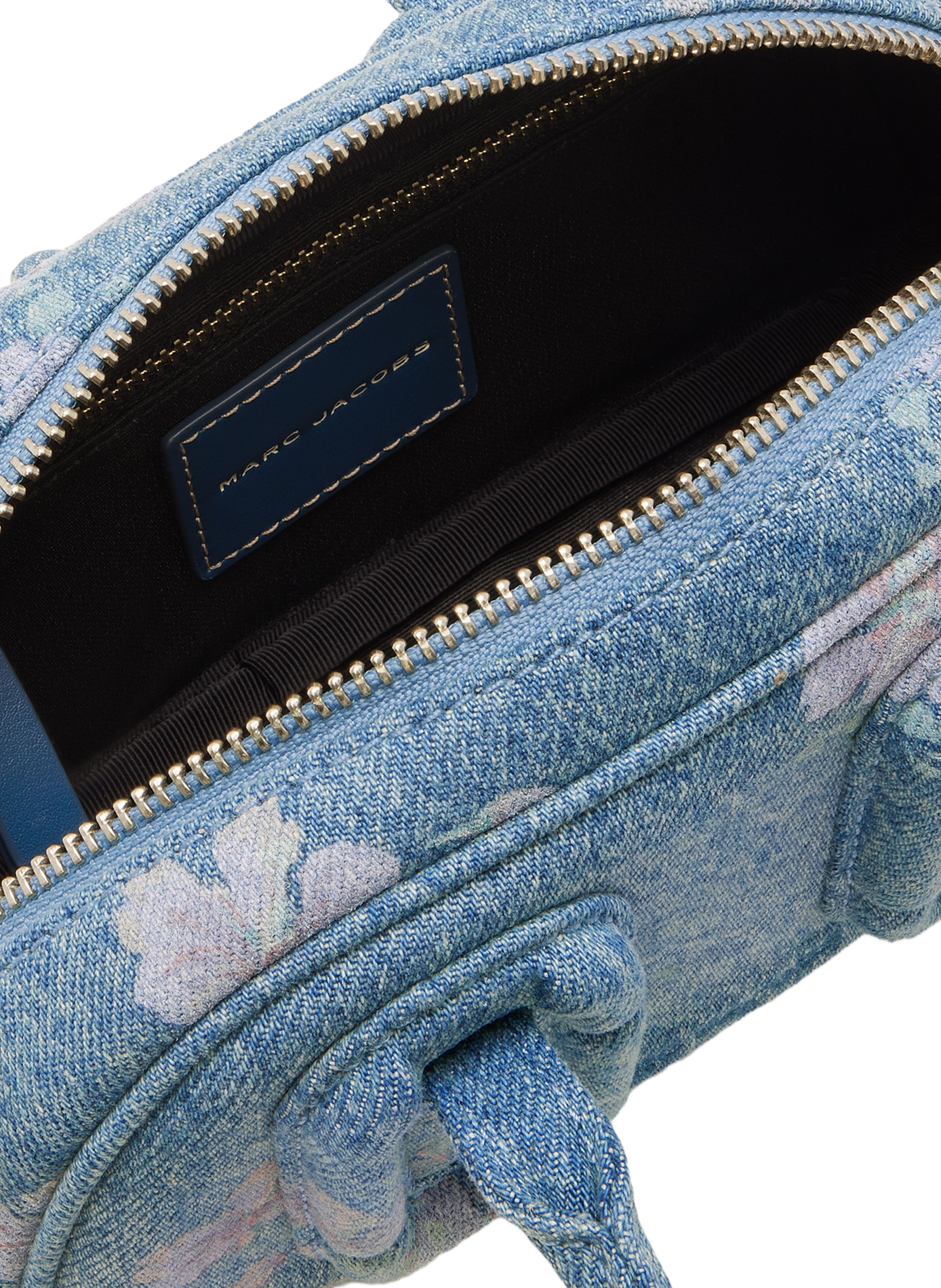 Sac bandoulière Babe Top Handle en deim MARC JACOBS Bleu