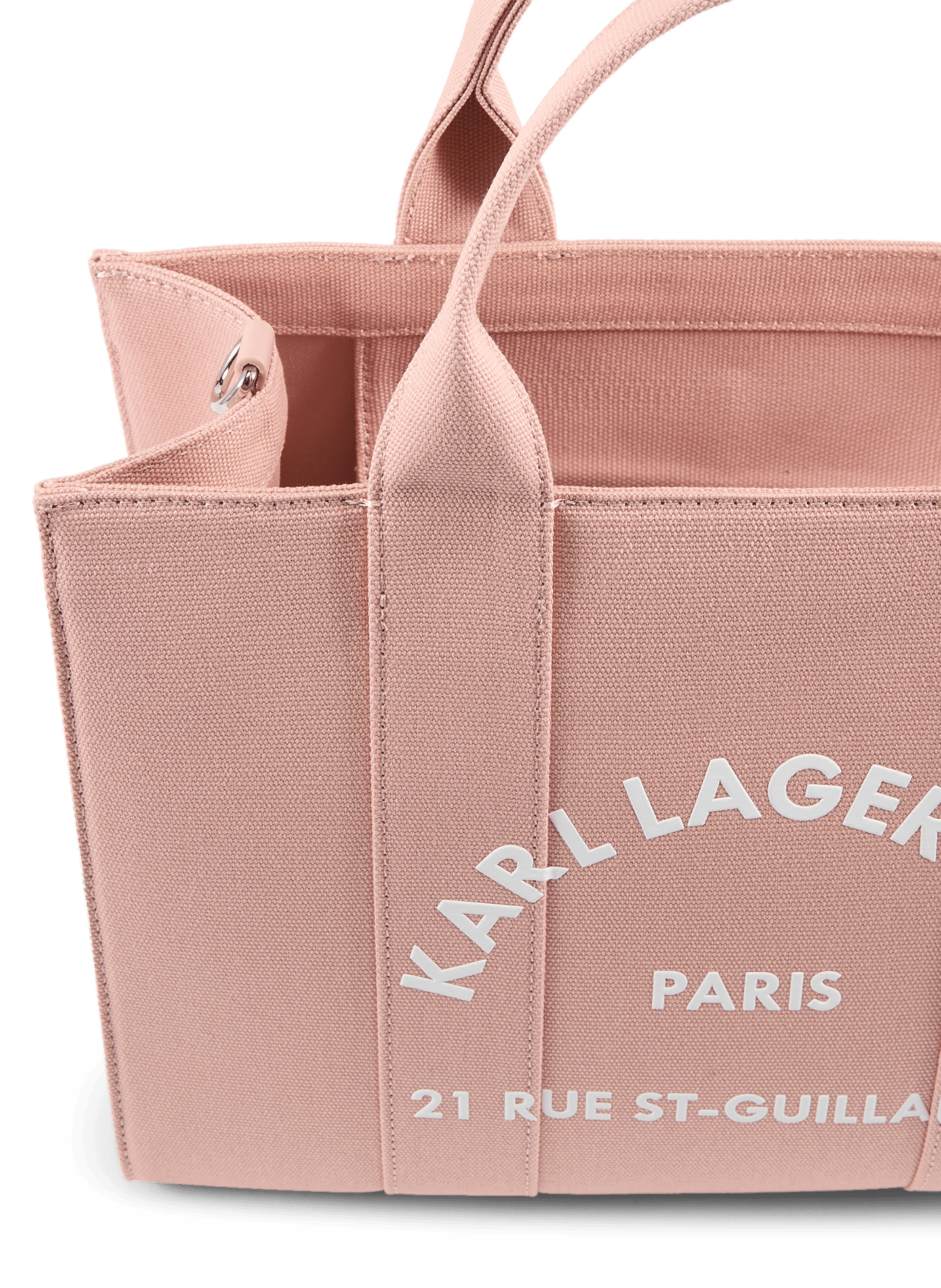 Cotton tote bag KARL LAGERFELD Pink