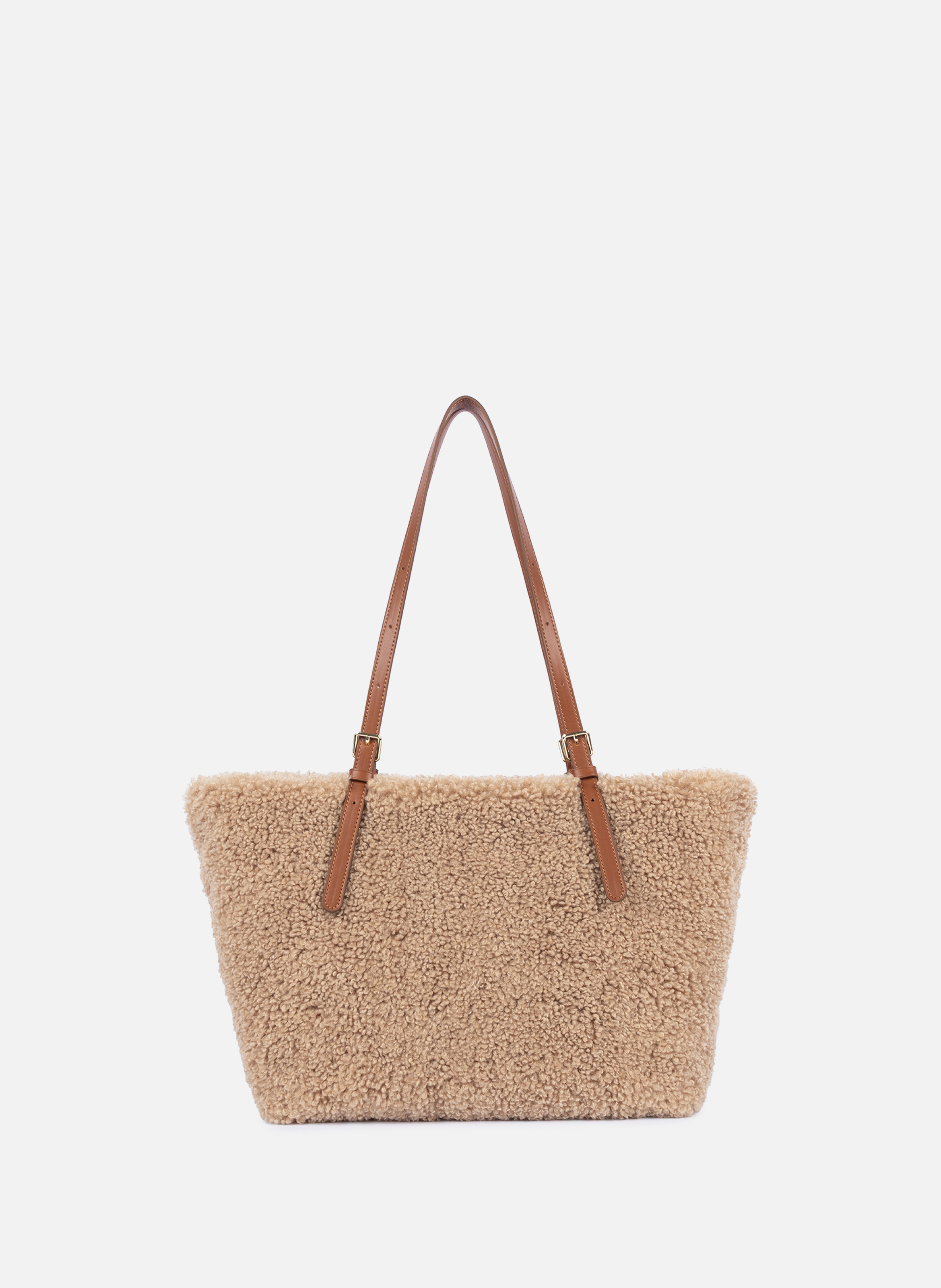 Schoudertas - faux fur LANCASTER Bruin